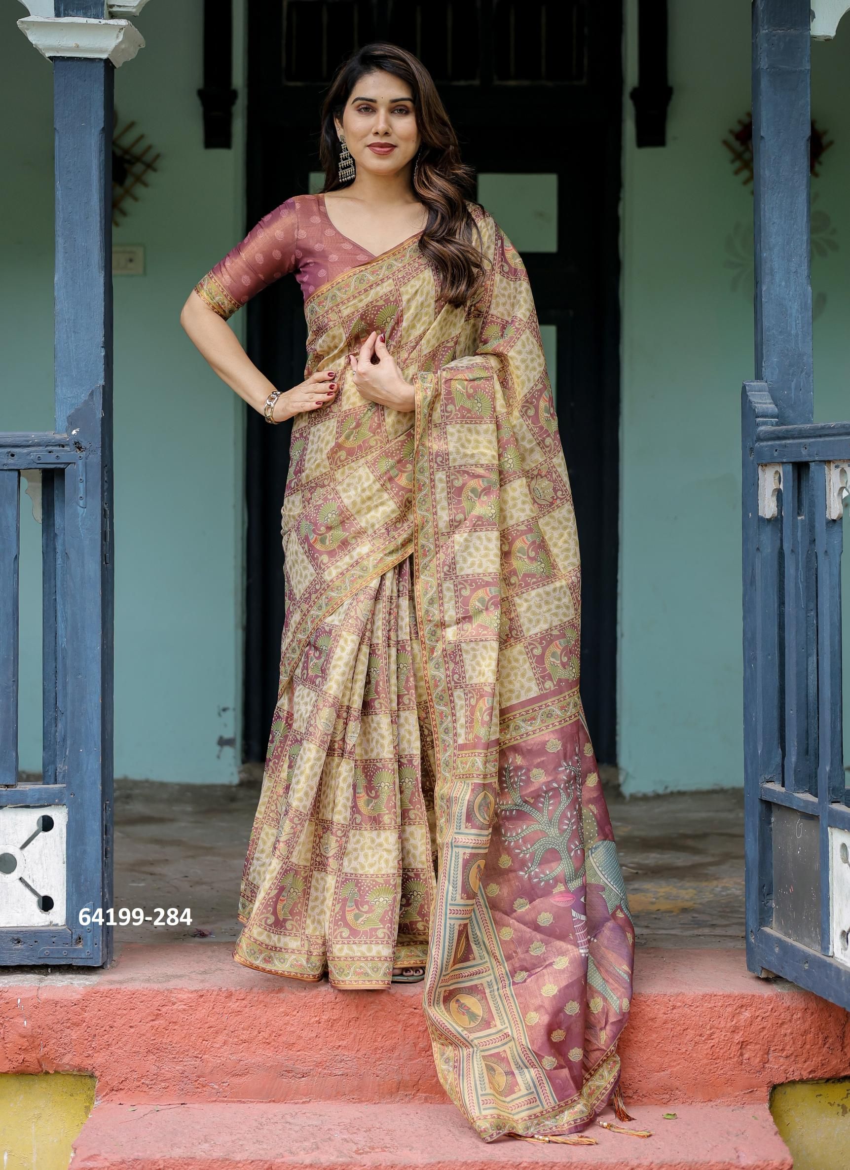 HANDLOOM COTTON SERIES 276-285 - Catalog # 64199 (Set of 10 Sarees) HANDLOOM COTTON SERIES 276-285 - Catalog # 64199 (Set of 10 Sarees)