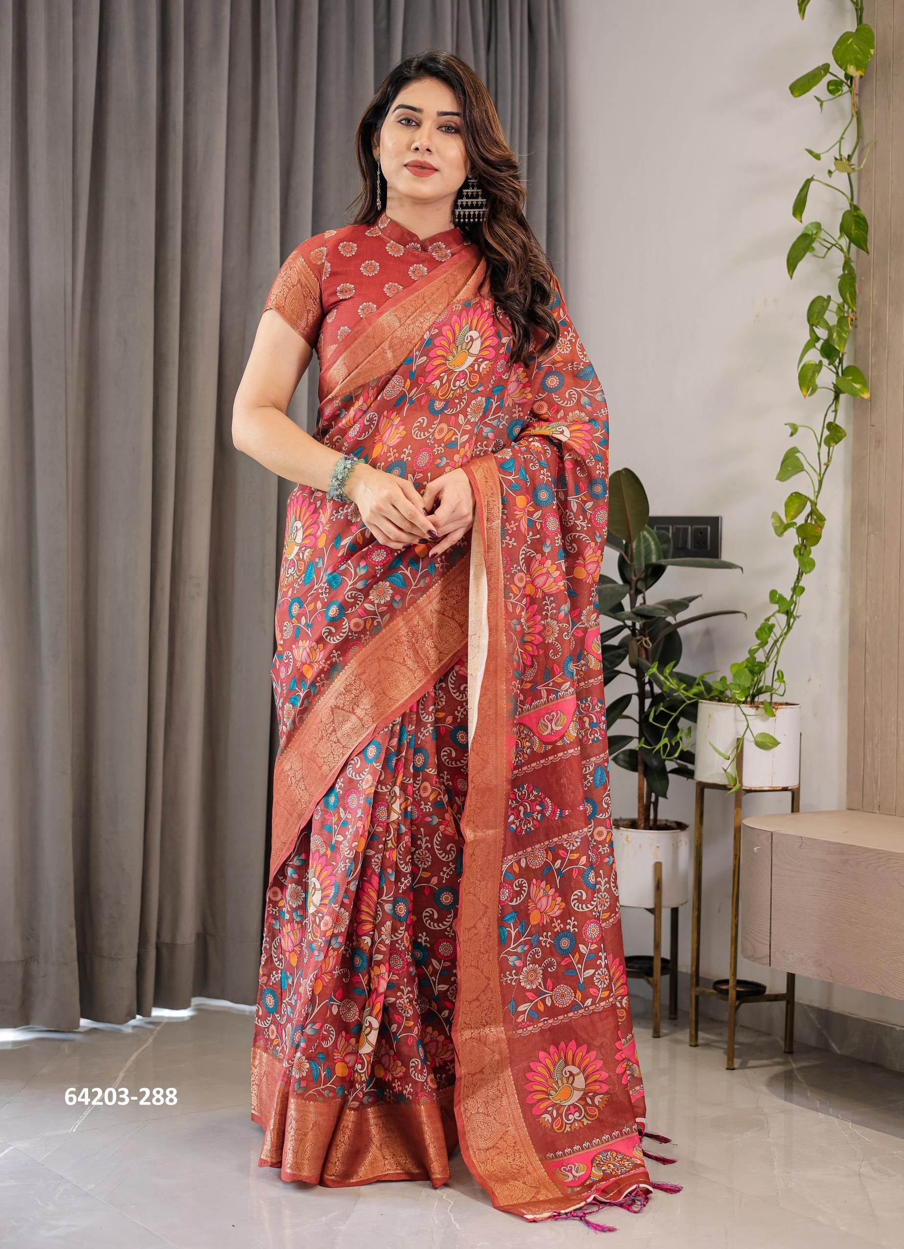 HANDLOOM COTTON SERIES 286-295 - Catalog # 64203 (Set of 10 Sarees) HANDLOOM COTTON SERIES 286-295 - Catalog # 64203 (Set of 10 Sarees)