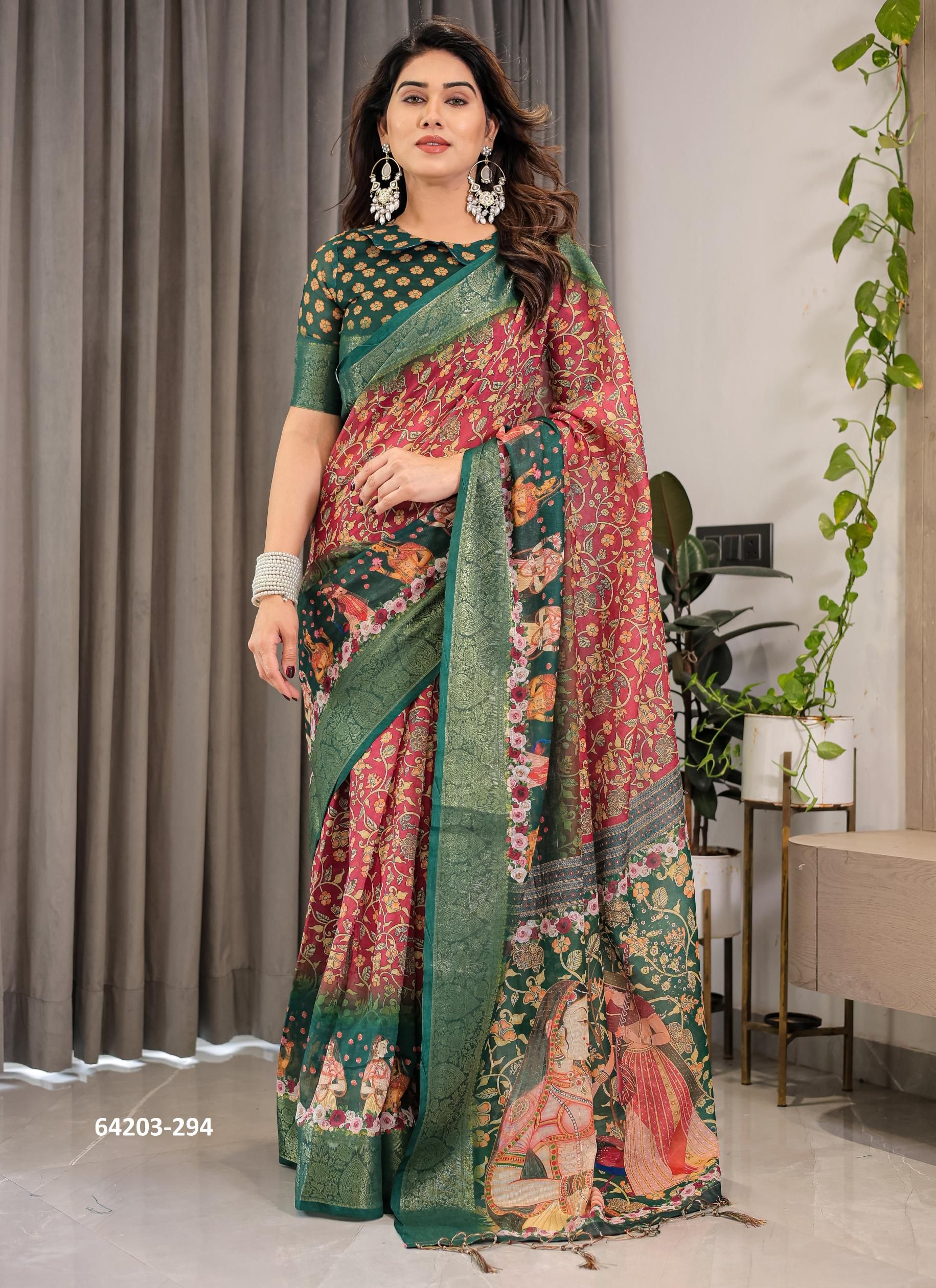 HANDLOOM COTTON SERIES 286-295 - Catalog # 64203 (Set of 10 Sarees) HANDLOOM COTTON SERIES 286-295 - Catalog # 64203 (Set of 10 Sarees)