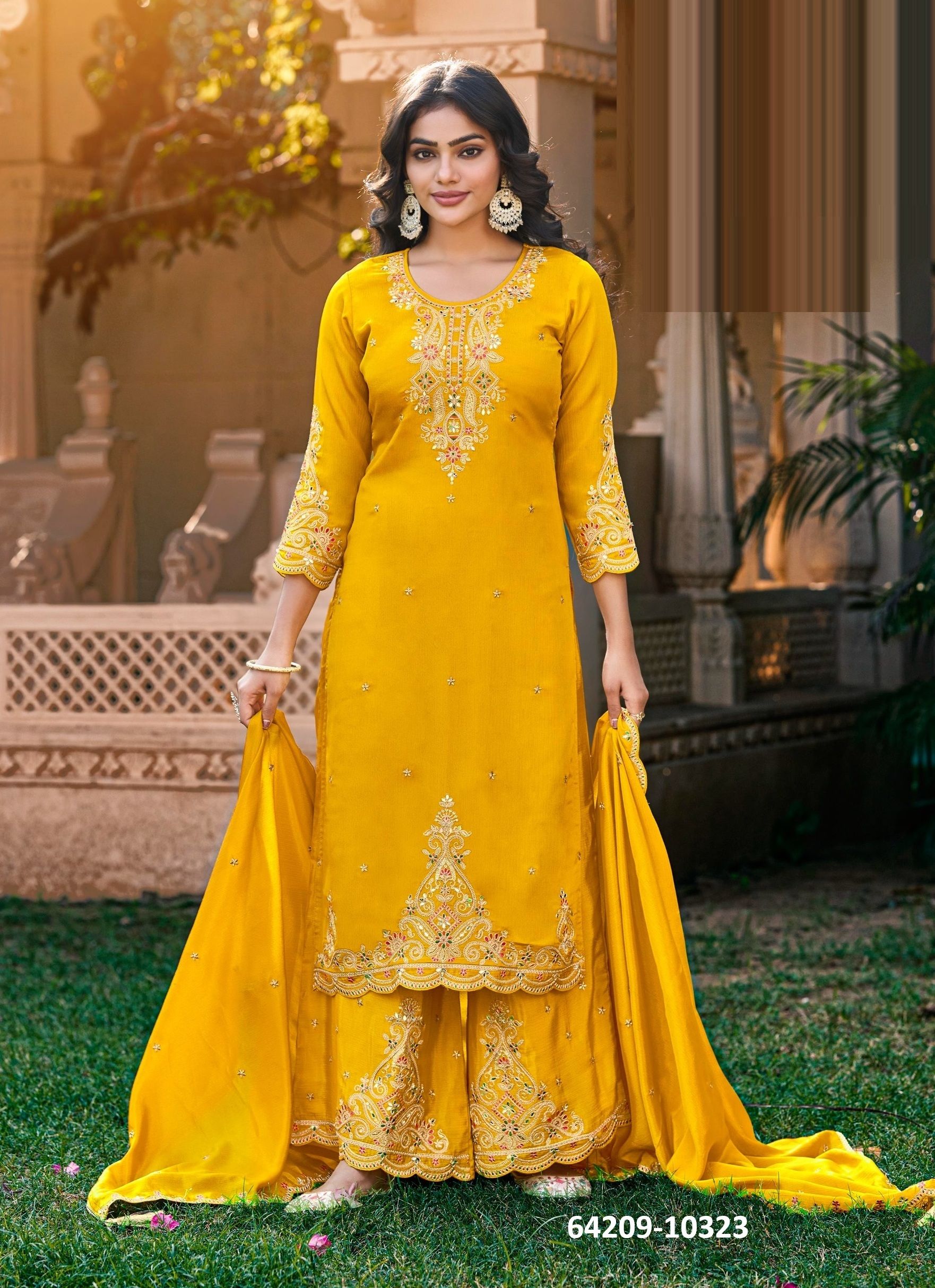KETKI 2 - Catalog # 64209 (Set of 4 Readymade Salwar Suits)