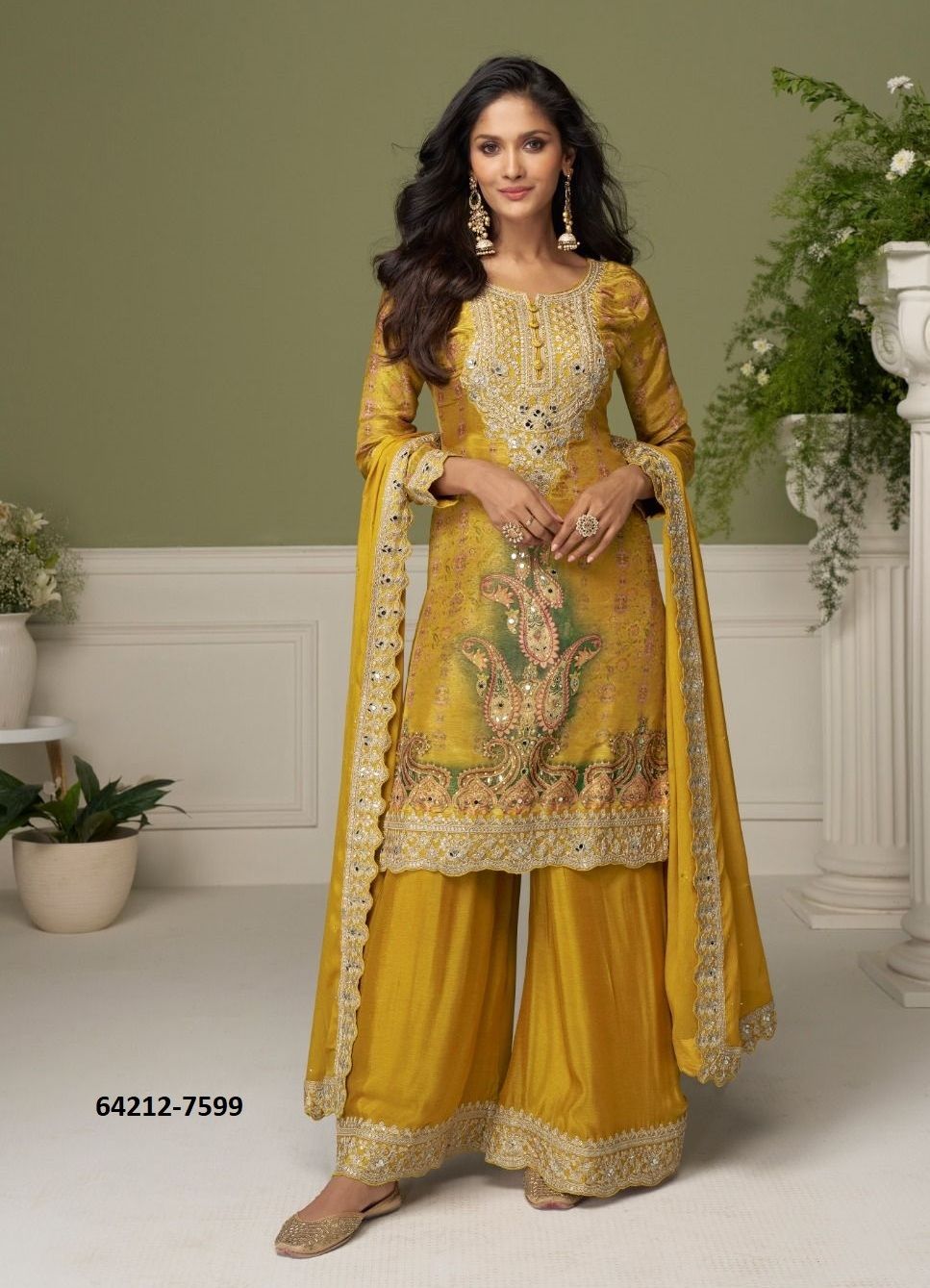 BUSHRA - Catalog # 64212 (Set of 2 Readymade Salwar Suits)