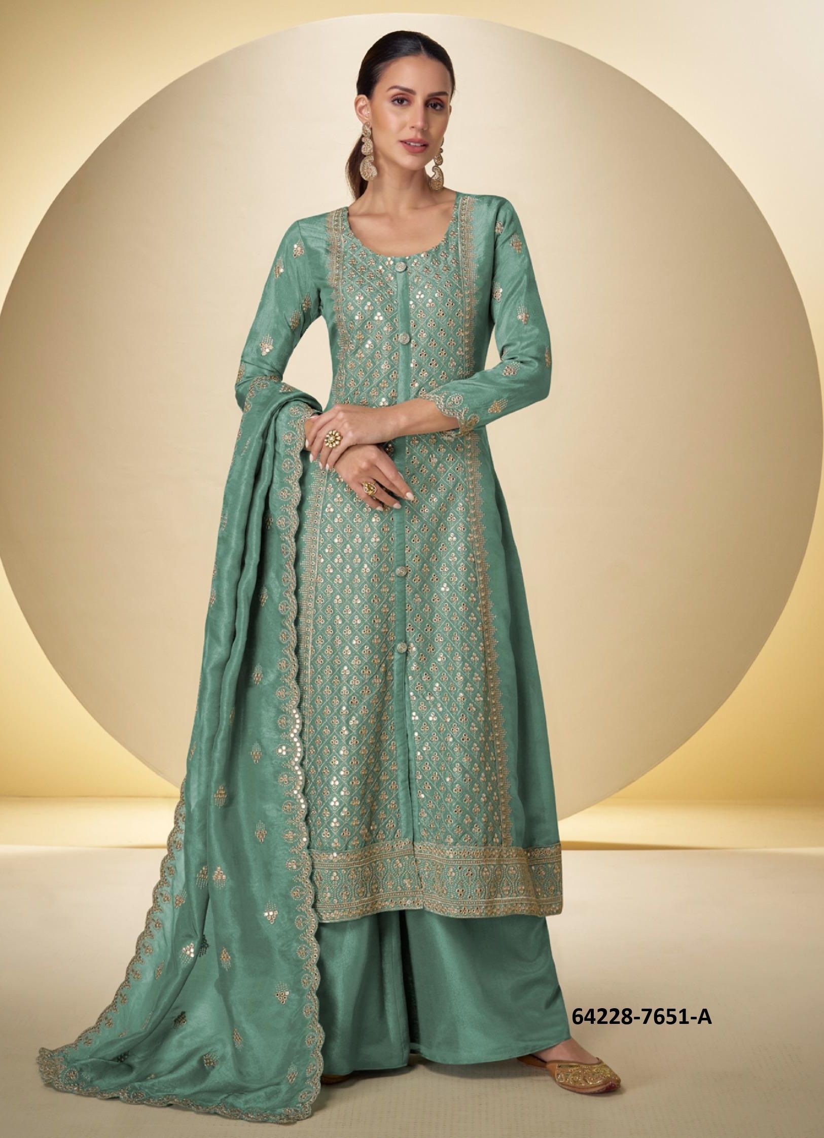 SAKHI - Catalog # 64228 (Set of 3 Readymade Salwar Suits) SAKHI - Catalog # 64228 (Set of 3 Readymade Salwar Suits)