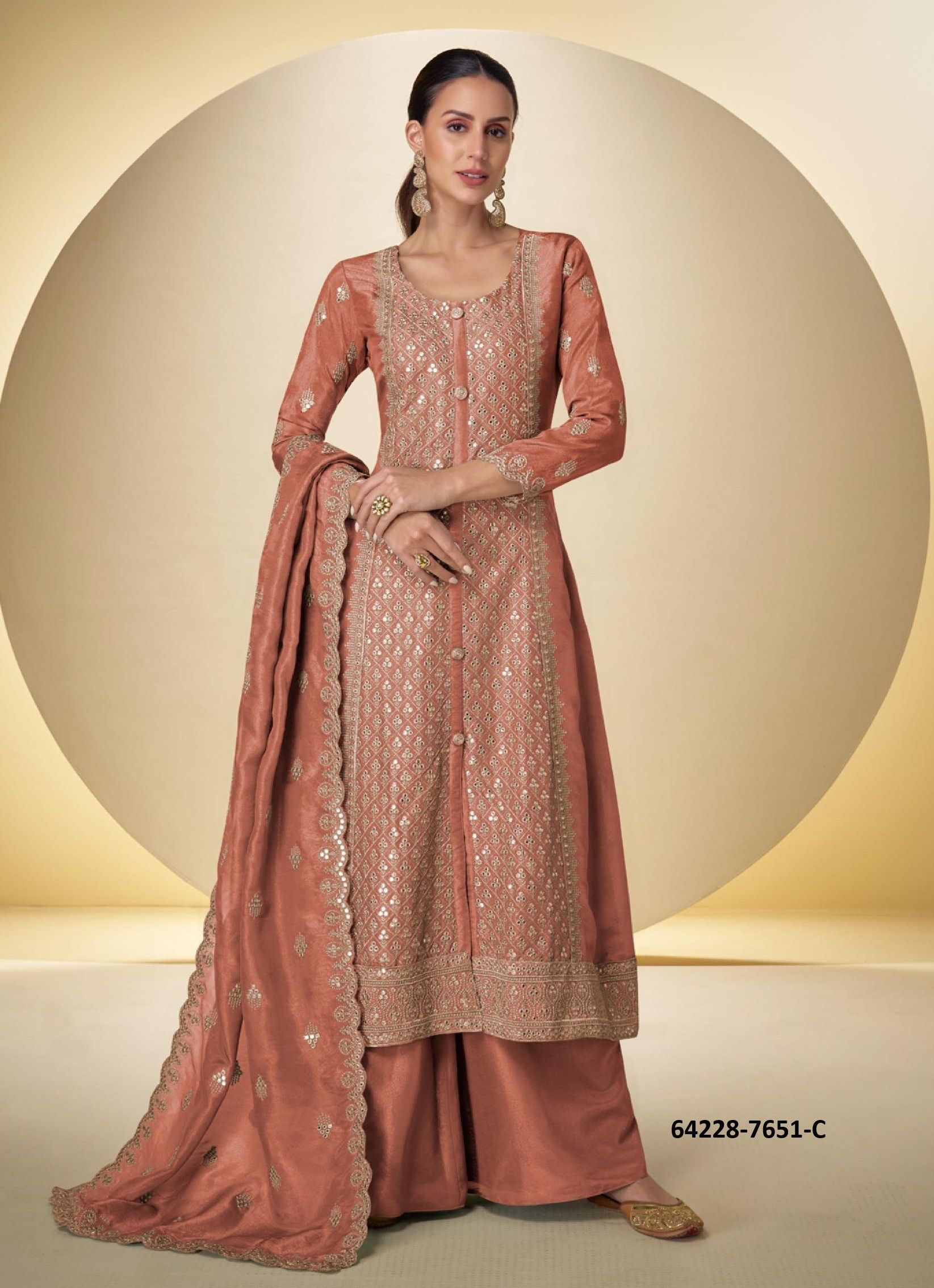 SAKHI - Catalog # 64228 (Set of 3 Readymade Salwar Suits) SAKHI - Catalog # 64228 (Set of 3 Readymade Salwar Suits)