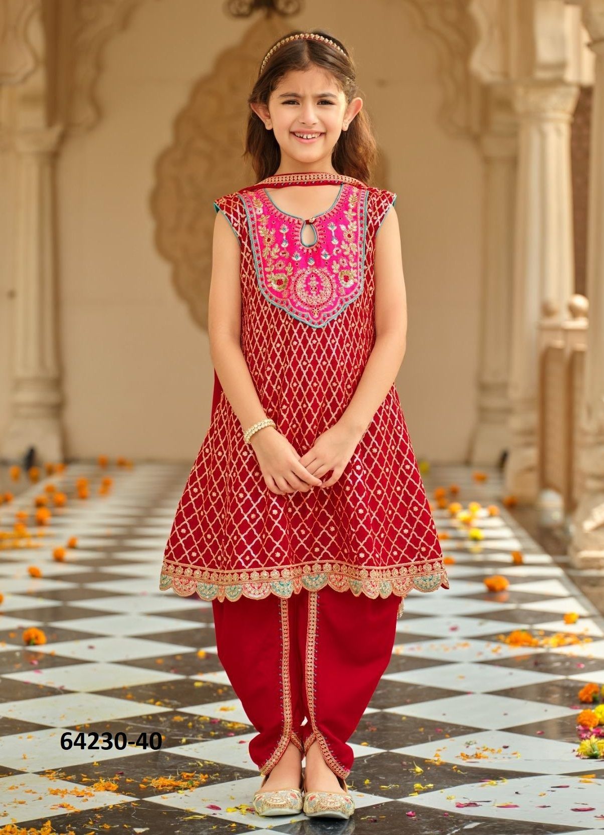 ESHA - Catalog # 64230 (Set of 3 Readymade Salwar Suits)