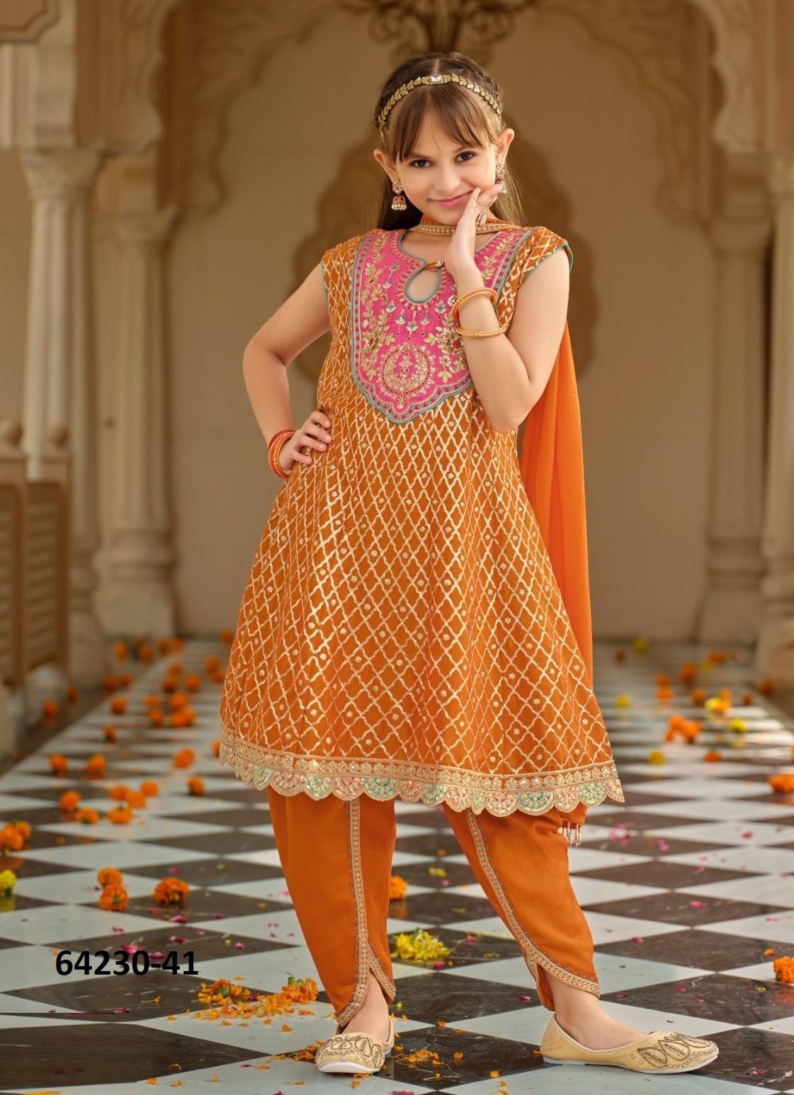 ESHA - Catalog # 64230 (Set of 3 Readymade Salwar Suits)