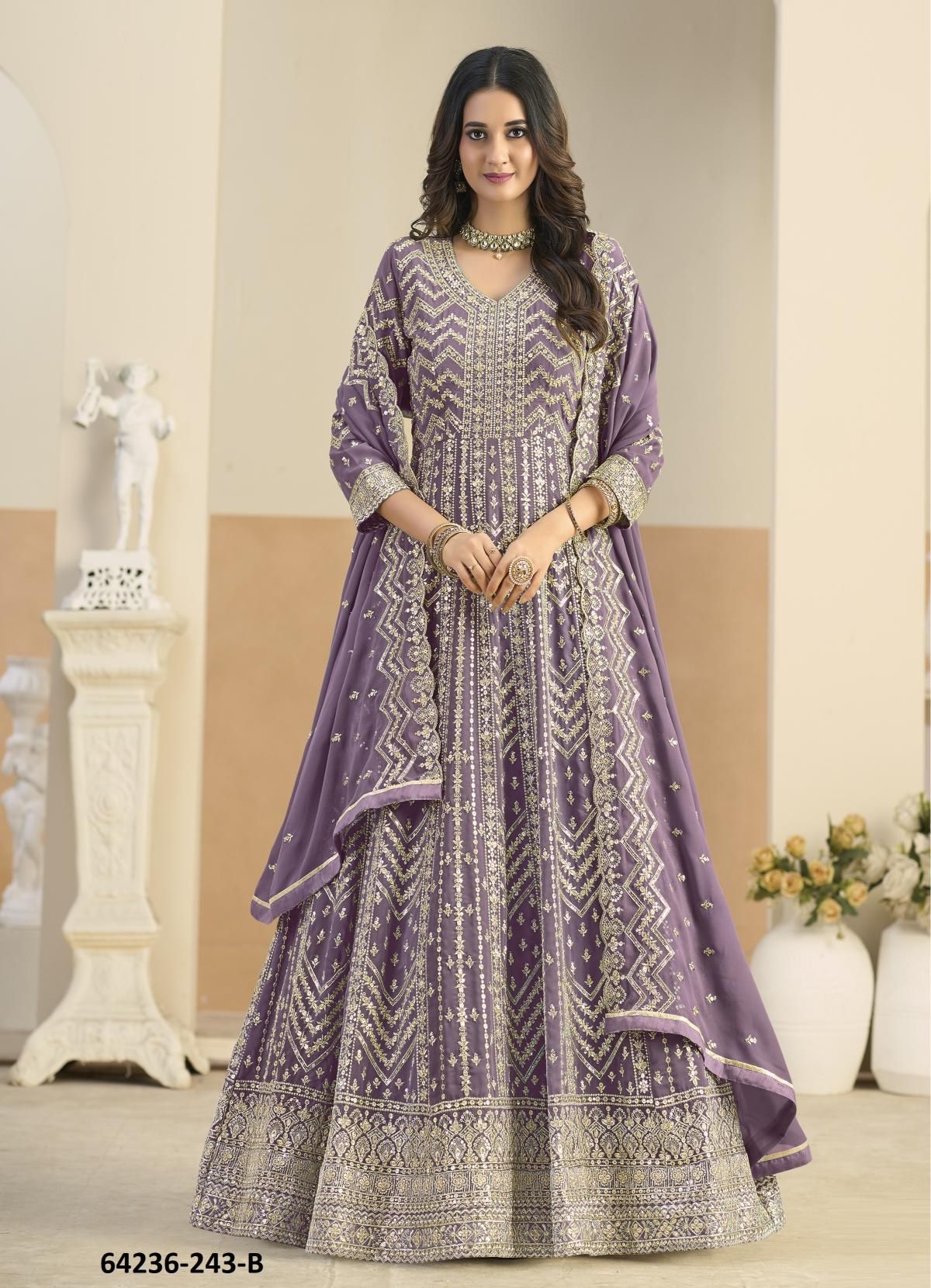 AANAYA 243 - Catalog # 64236 (Set of 4 Semi-Stitched / Un-Stitched Suits) AANAYA 243 - Catalog # 64236 (Set of 4 Semi-Stitched / Un-Stitched Suits)