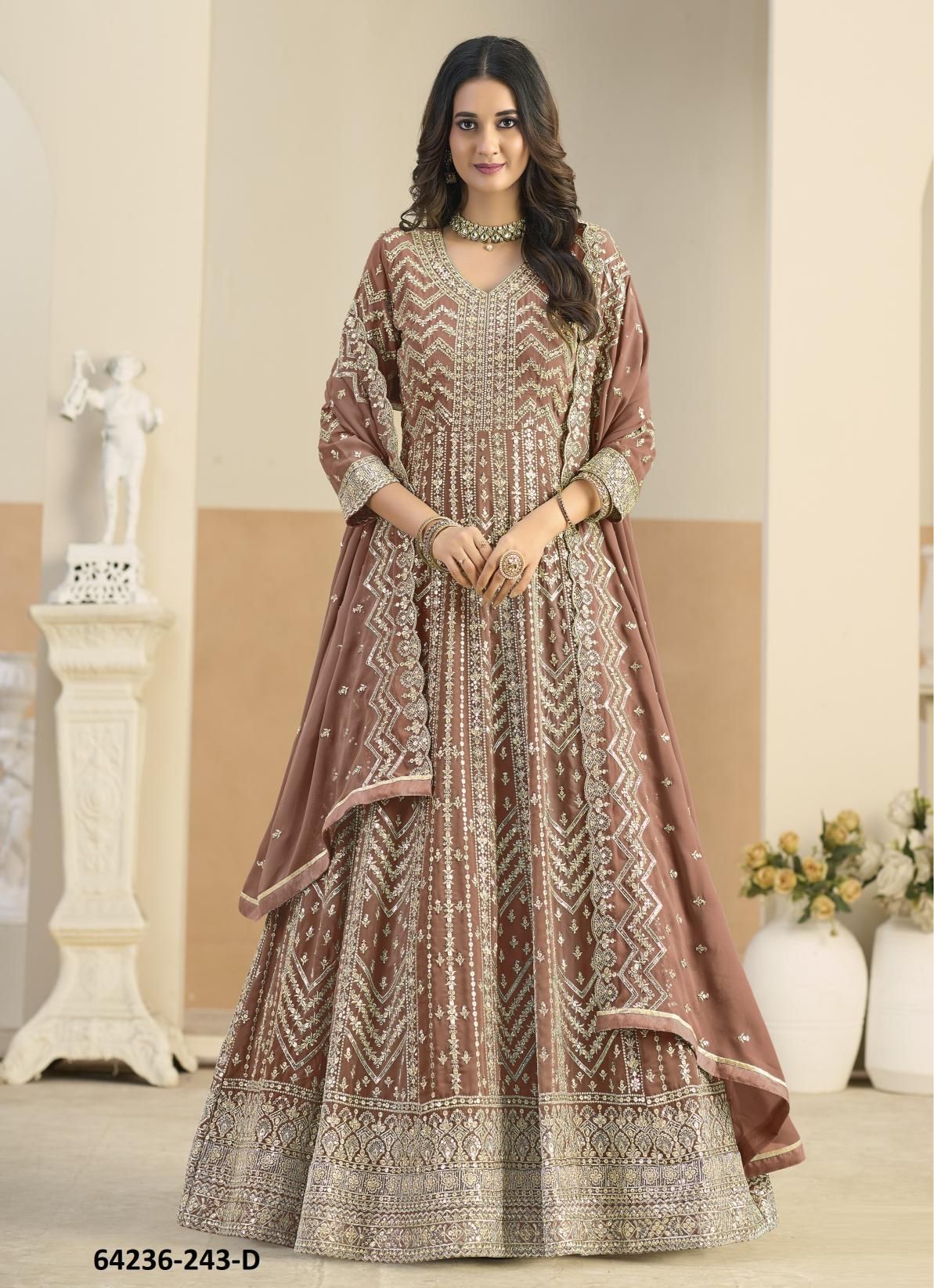 AANAYA 243 - Catalog # 64236 (Set of 4 Semi-Stitched / Un-Stitched Suits) AANAYA 243 - Catalog # 64236 (Set of 4 Semi-Stitched / Un-Stitched Suits)