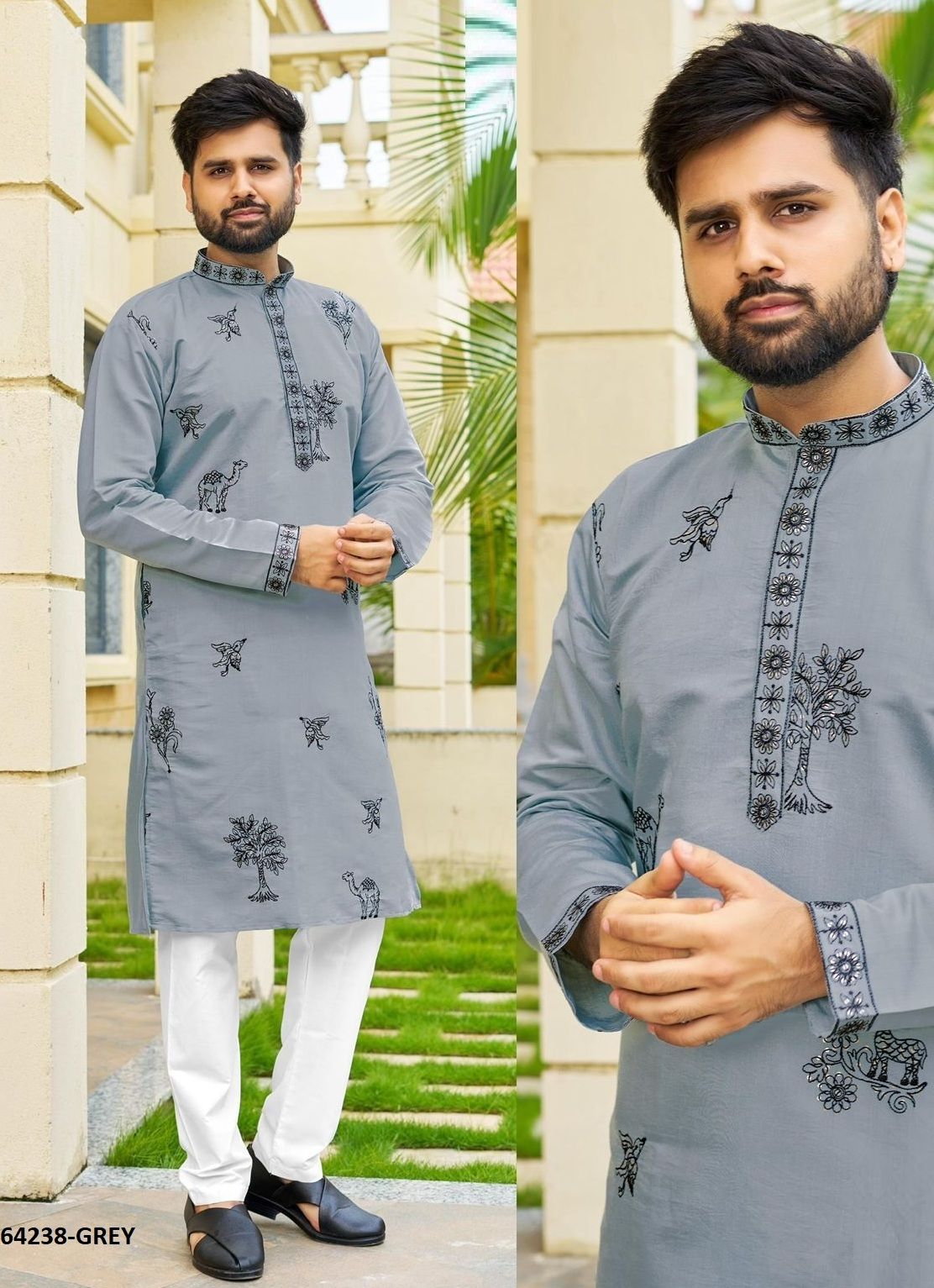 MANYAWAR - Catalog # 64238 (Set of 5 Men's Ethnic Wear) MANYAWAR - Catalog # 64238 (Set of 5 Men's Ethnic Wear)