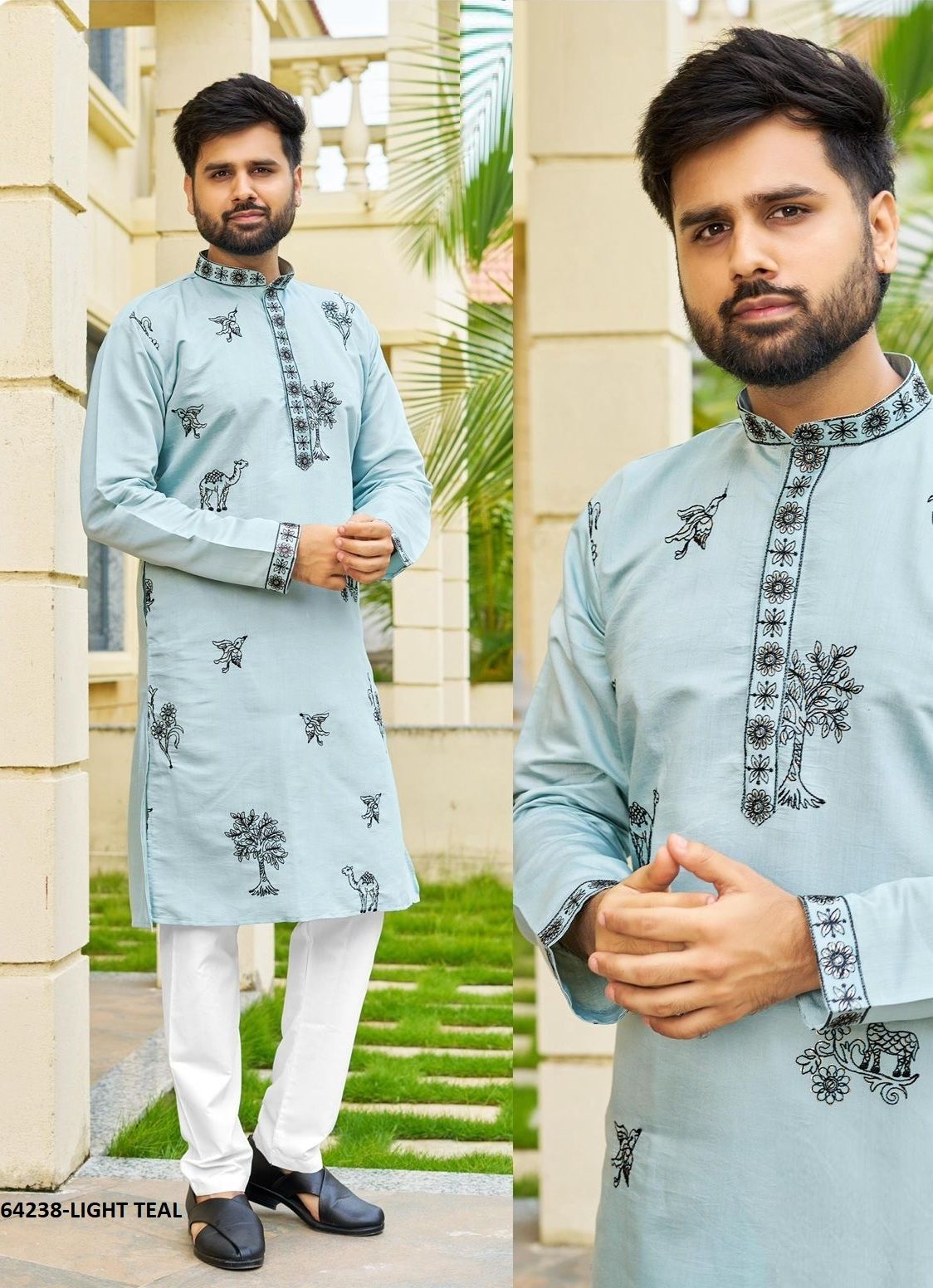 MANYAWAR - Catalog # 64238 (Set of 5 Men's Ethnic Wear) MANYAWAR - Catalog # 64238 (Set of 5 Men's Ethnic Wear)