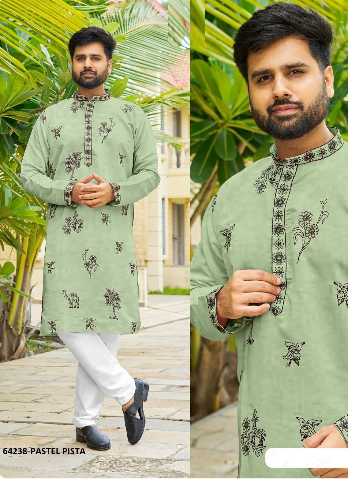 MANYAWAR - Catalog # 64238 (Set of 5 Men's Ethnic Wear) MANYAWAR - Catalog # 64238 (Set of 5 Men's Ethnic Wear)