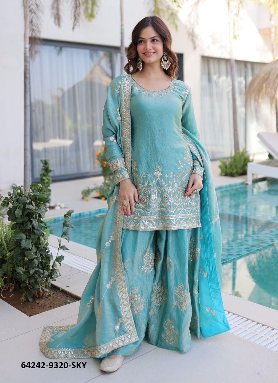 SERIES 9320 - Catalog # 64242 (Set of 2 Readymade Salwar Suits) SERIES 9320 - Catalog # 64242 (Set of 2 Readymade Salwar Suits)