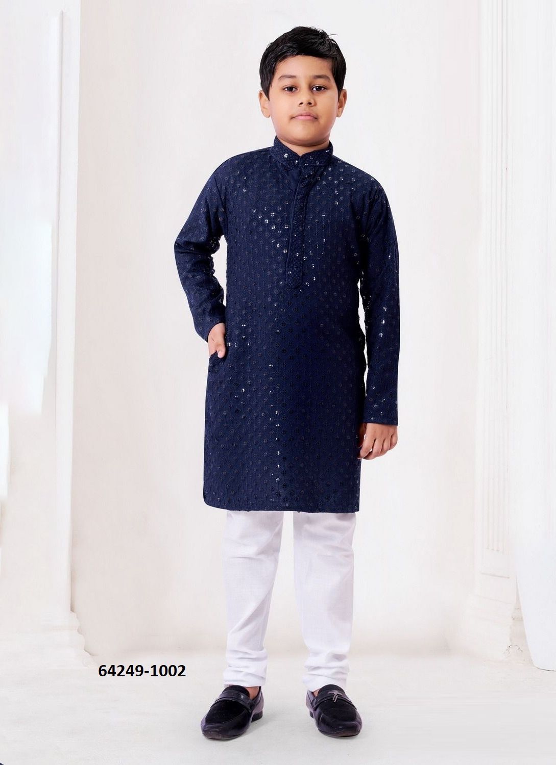 HEAVY CHIKANKARI BOYS WEAR - Catalog # 64249 (Set of 8 Men's Ethnic Wear) HEAVY CHIKANKARI BOYS WEAR - Catalog # 64249 (Set of 8 Men's Ethnic Wear)