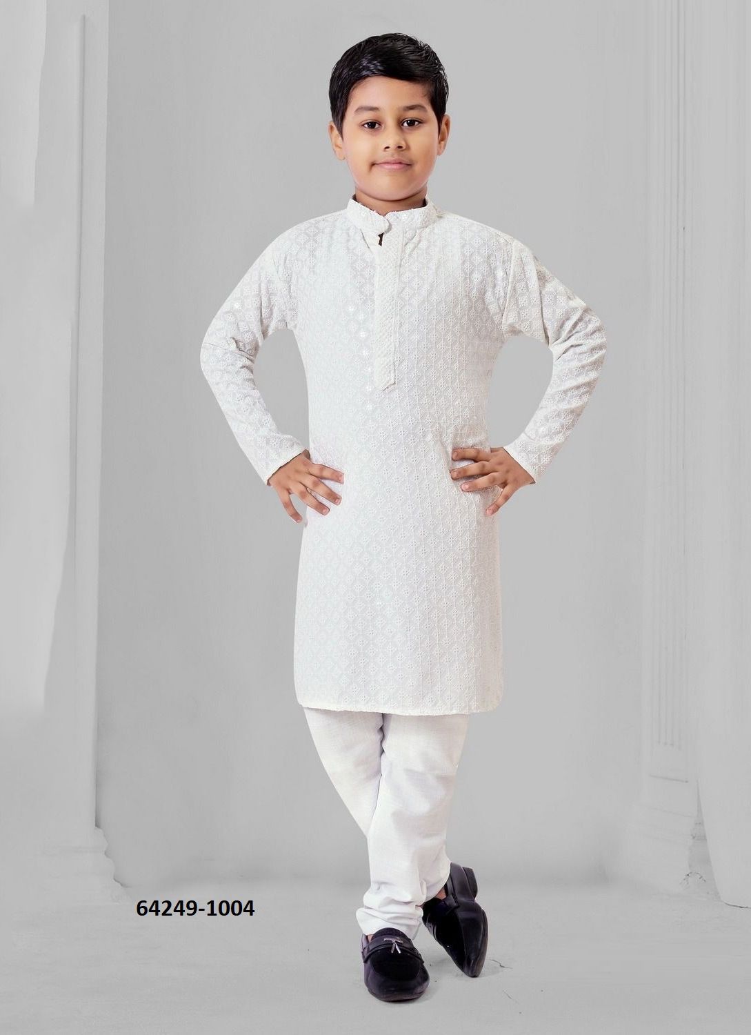 HEAVY CHIKANKARI BOYS WEAR - Catalog # 64249 (Set of 8 Men's Ethnic Wear) HEAVY CHIKANKARI BOYS WEAR - Catalog # 64249 (Set of 8 Men's Ethnic Wear)
