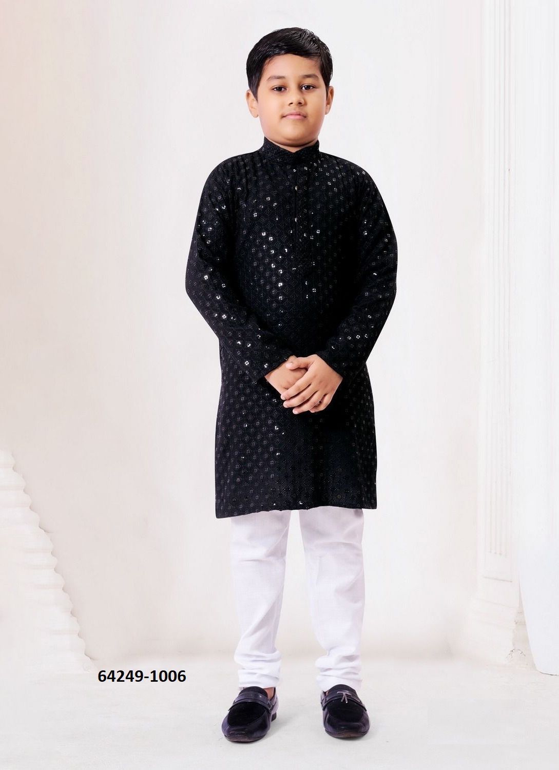 HEAVY CHIKANKARI BOYS WEAR - Catalog # 64249 (Set of 8 Men's Ethnic Wear) HEAVY CHIKANKARI BOYS WEAR - Catalog # 64249 (Set of 8 Men's Ethnic Wear)