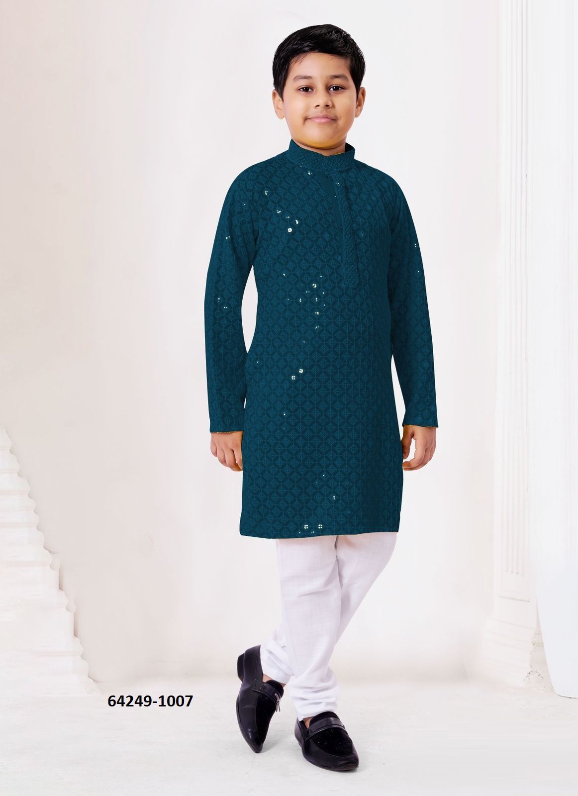 HEAVY CHIKANKARI BOYS WEAR - Catalog # 64249 (Set of 8 Men's Ethnic Wear) HEAVY CHIKANKARI BOYS WEAR - Catalog # 64249 (Set of 8 Men's Ethnic Wear)