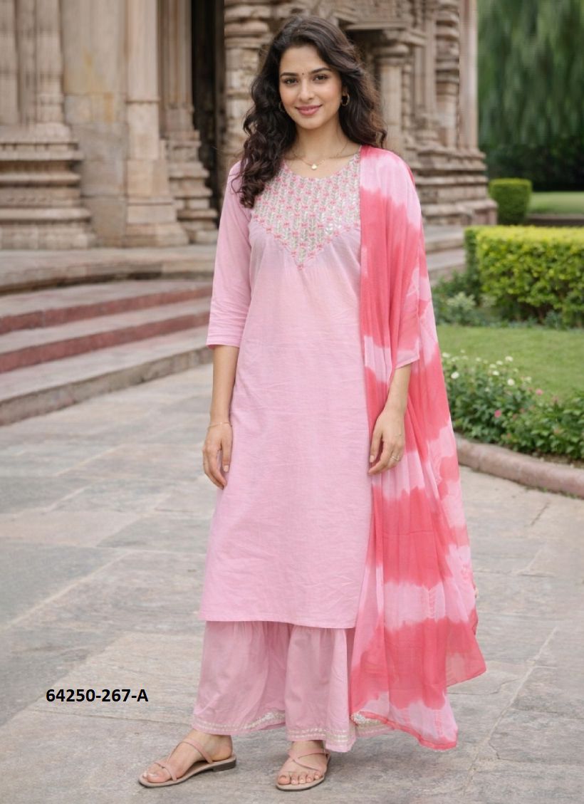 NAVYA - Catalog # 64250 (Set of 7 Readymade Salwar Suits)