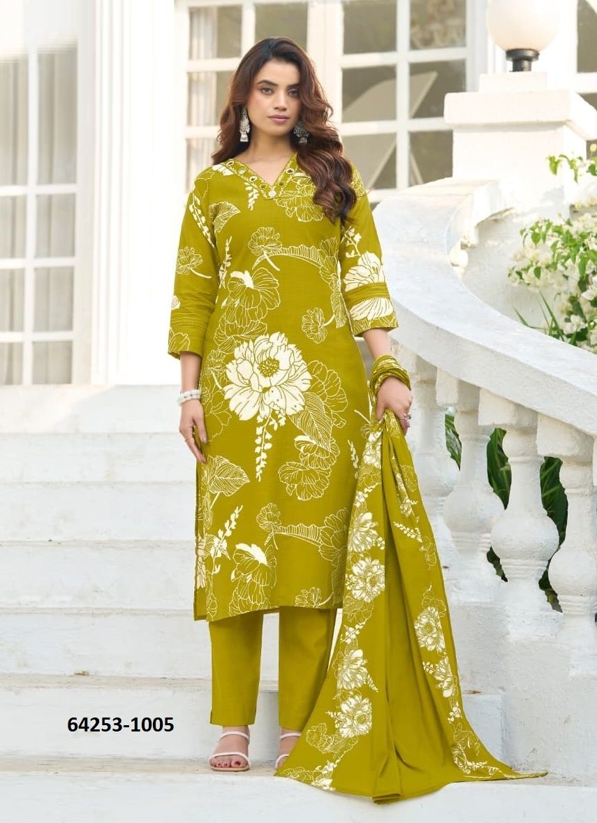 TANYA - Catalog # 64253 (Set of 6 Readymade Salwar Suits)