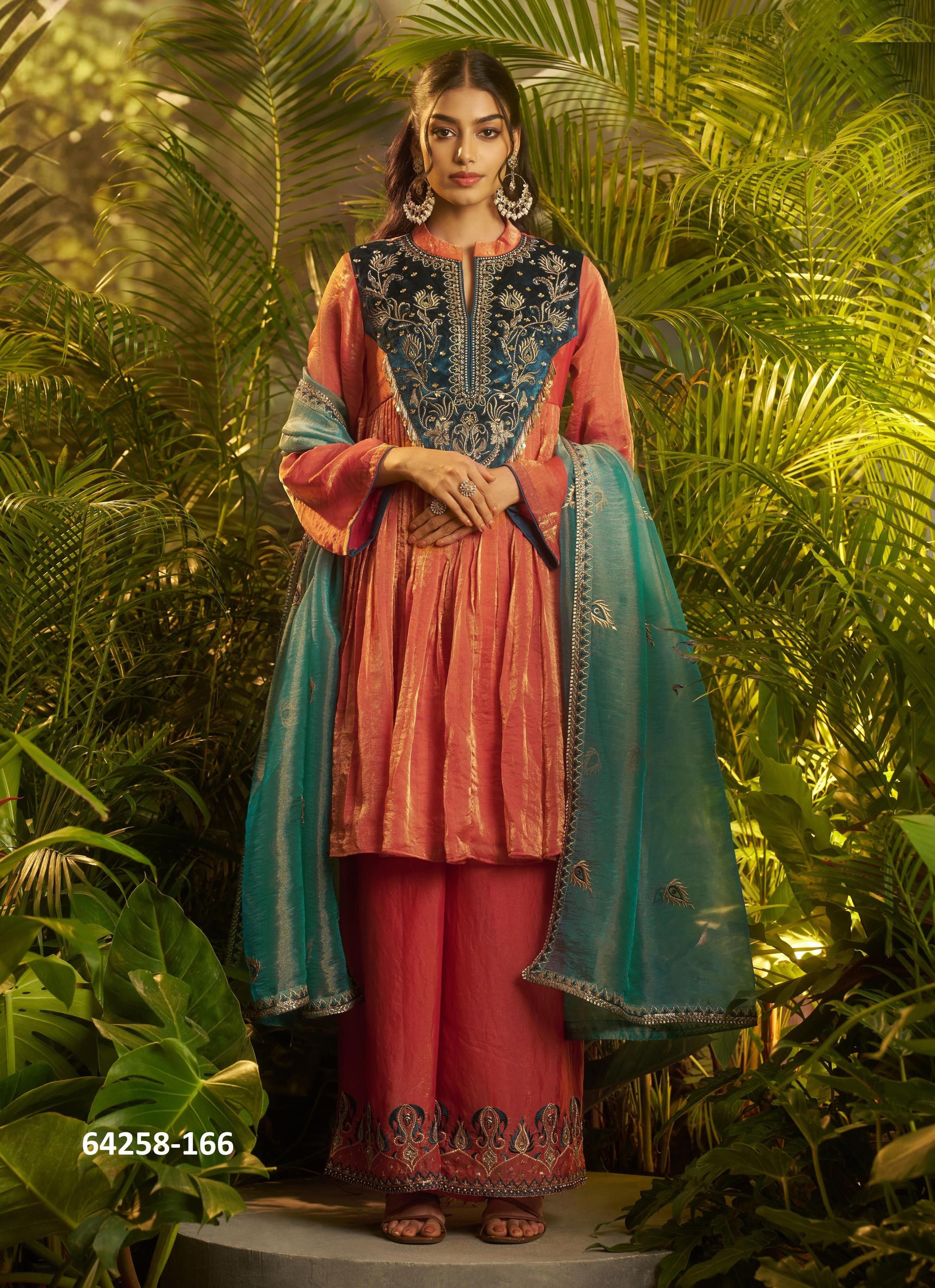 TEHJEEB - Catalog # 64258 (Set of 6 Readymade Salwar Suits) TEHJEEB - Catalog # 64258 (Set of 6 Readymade Salwar Suits)