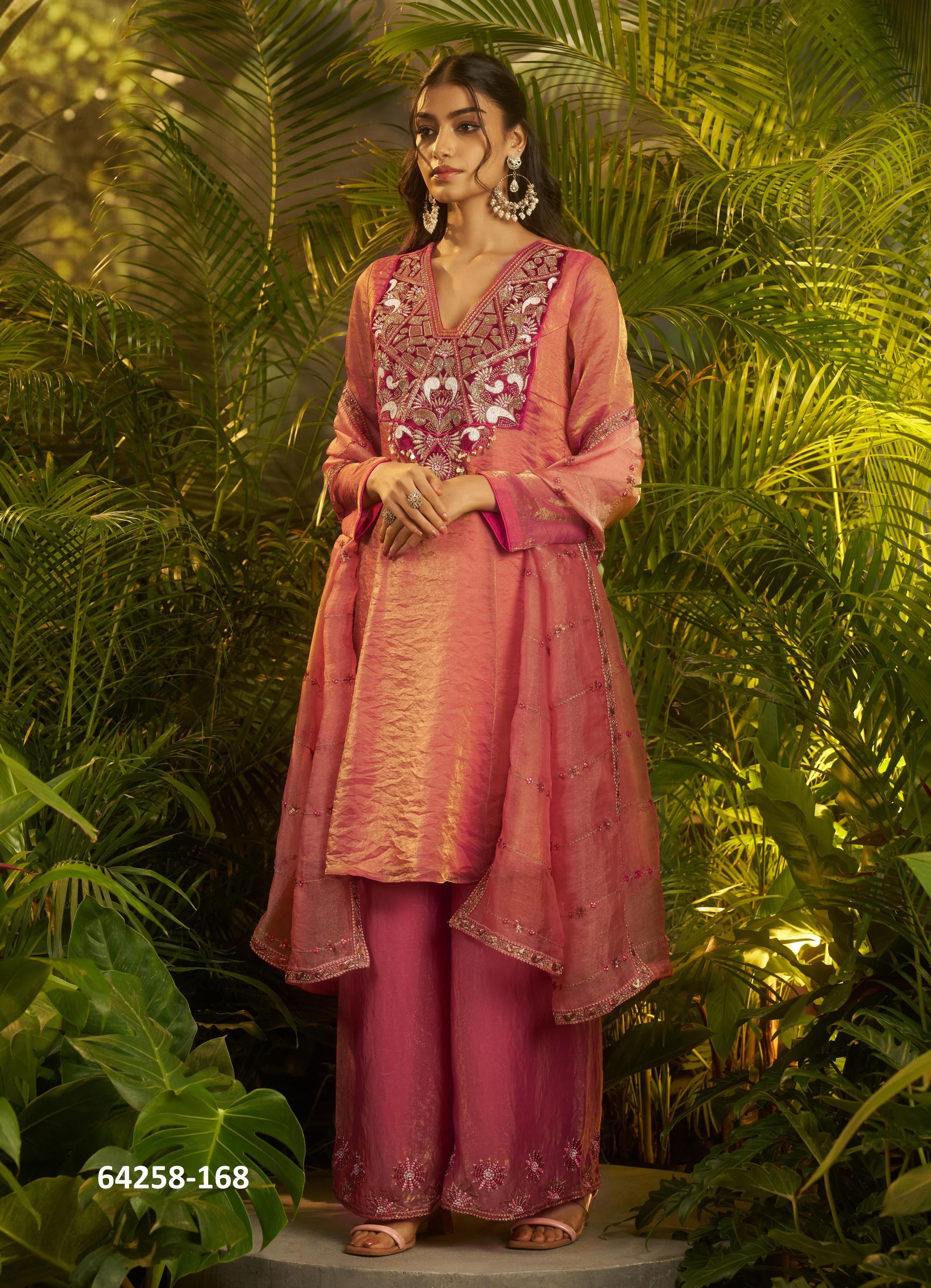 TEHJEEB - Catalog # 64258 (Set of 6 Readymade Salwar Suits) TEHJEEB - Catalog # 64258 (Set of 6 Readymade Salwar Suits)
