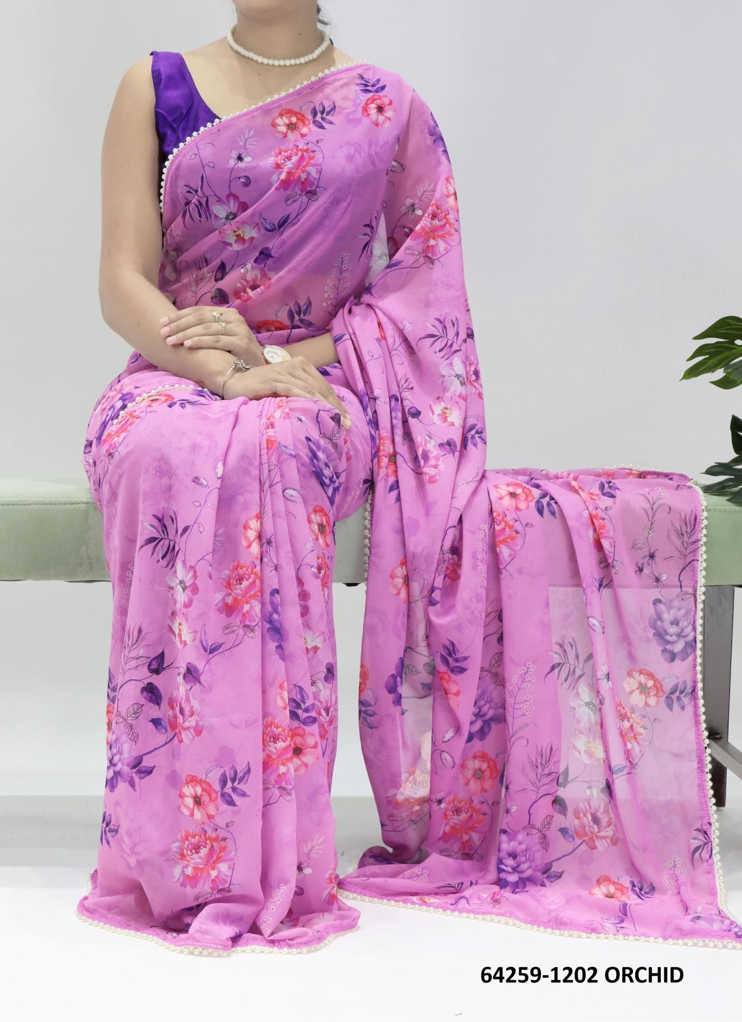 SERIES 1202 - Catalog # 64259 (Set of 4 Sarees)