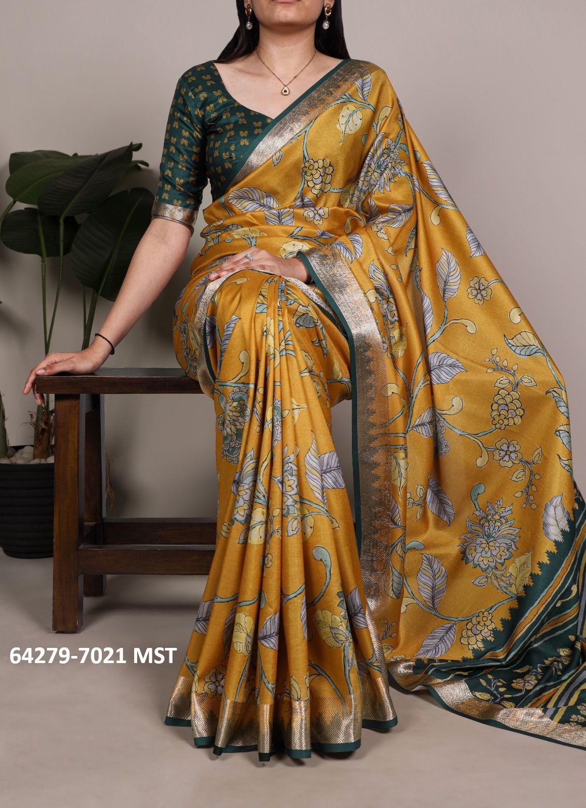 SERIES 7021 - Catalog # 64279 (Set of 4 Sarees)