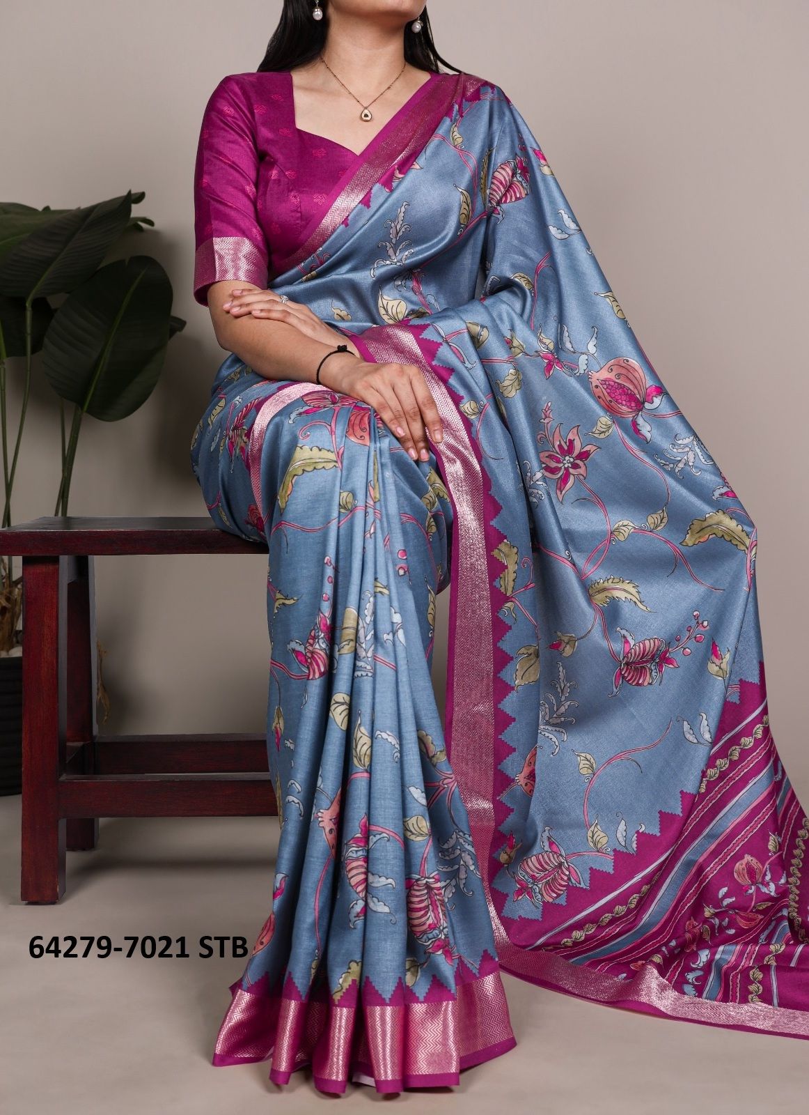 SERIES 7021 - Catalog # 64279 (Set of 4 Sarees)