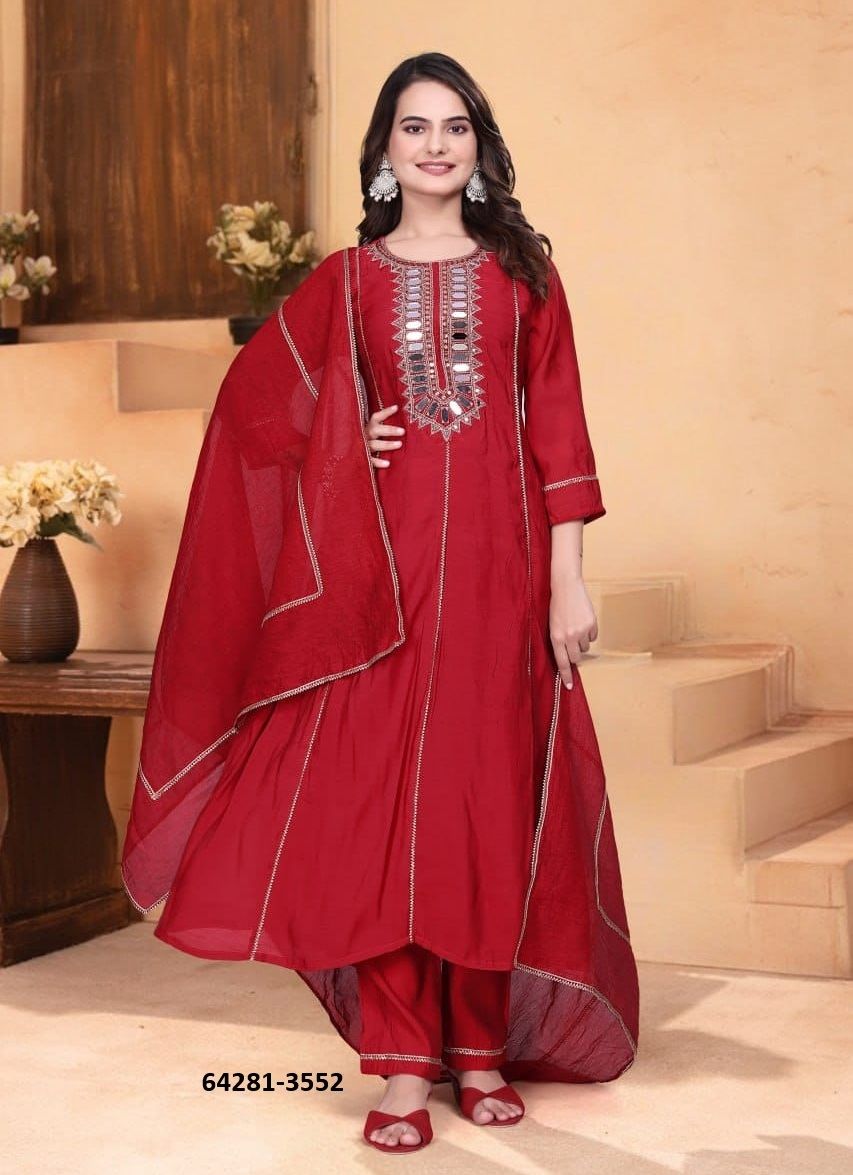 SERIES 3551-3552 - Catalog # 64281 (Set of 2 Readymade Salwar Suits) SERIES 3551-3552 - Catalog # 64281 (Set of 2 Readymade Salwar Suits)