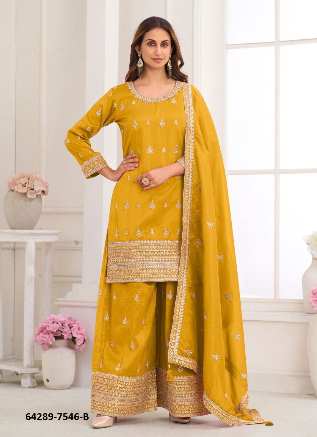 NIRU - Catalog # 64289 (Set of 5 Readymade Salwar Suits) NIRU - Catalog # 64289 (Set of 5 Readymade Salwar Suits)