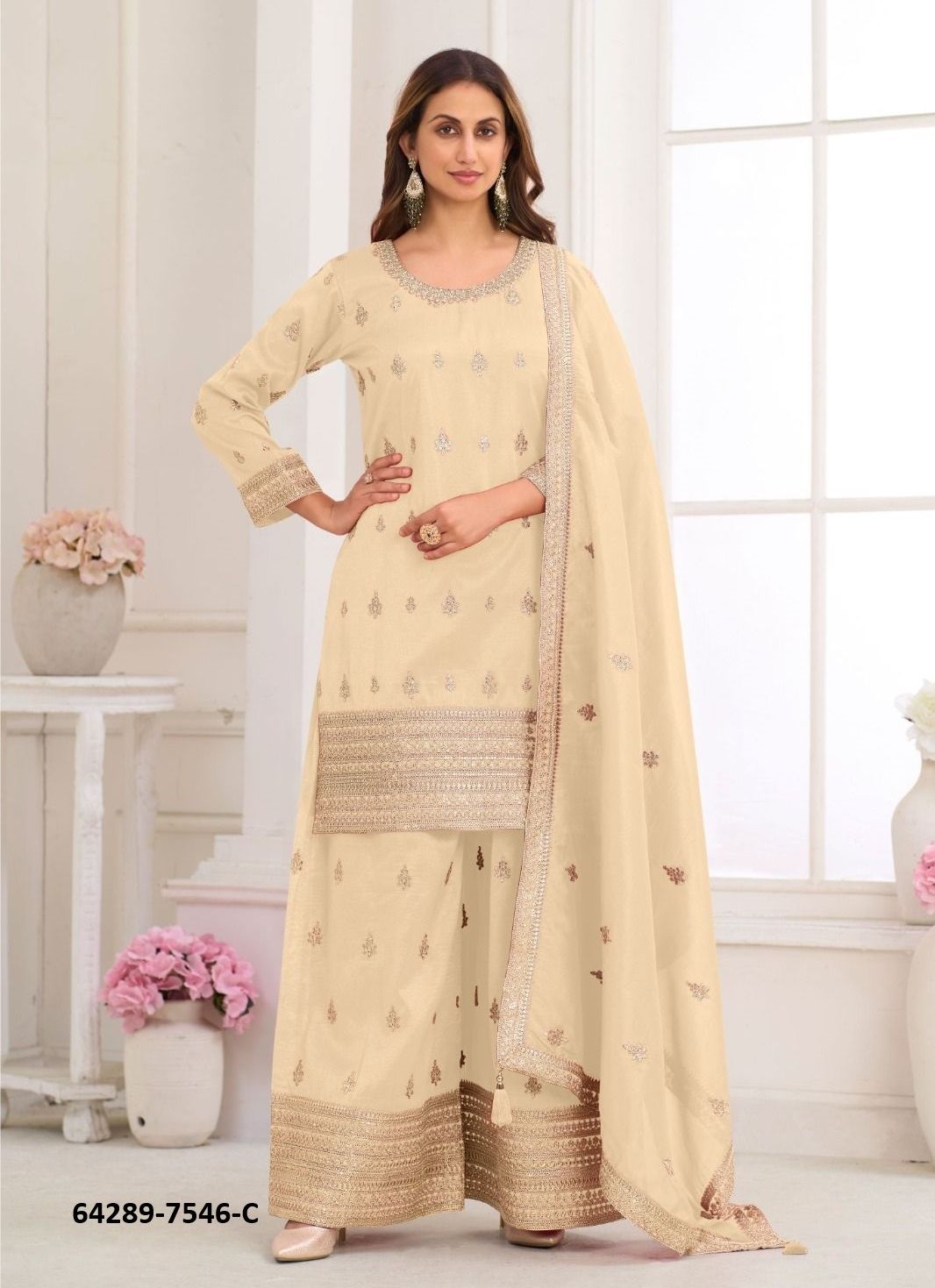 NIRU - Catalog # 64289 (Set of 5 Readymade Salwar Suits) NIRU - Catalog # 64289 (Set of 5 Readymade Salwar Suits)