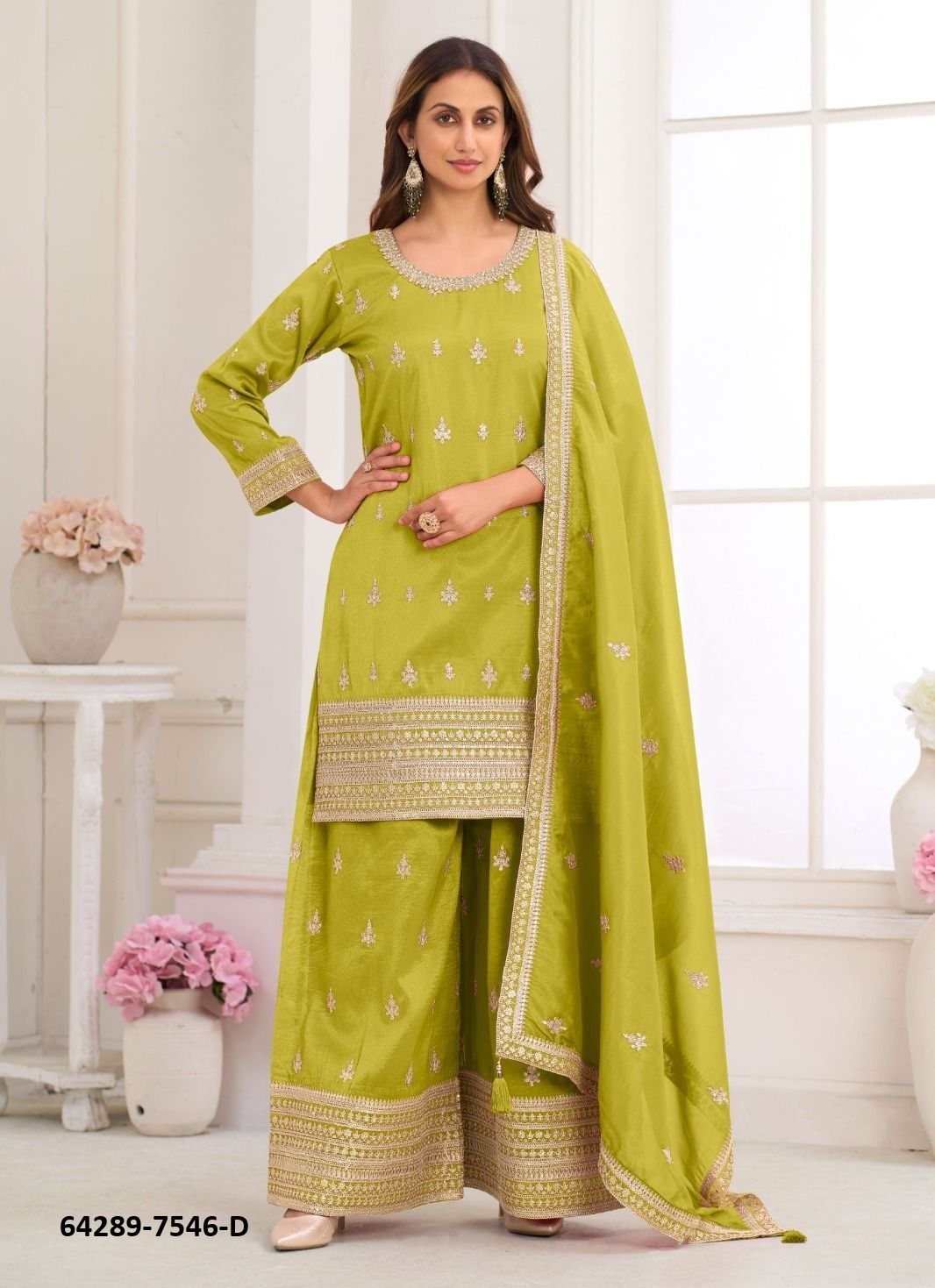 NIRU - Catalog # 64289 (Set of 5 Readymade Salwar Suits) NIRU - Catalog # 64289 (Set of 5 Readymade Salwar Suits)