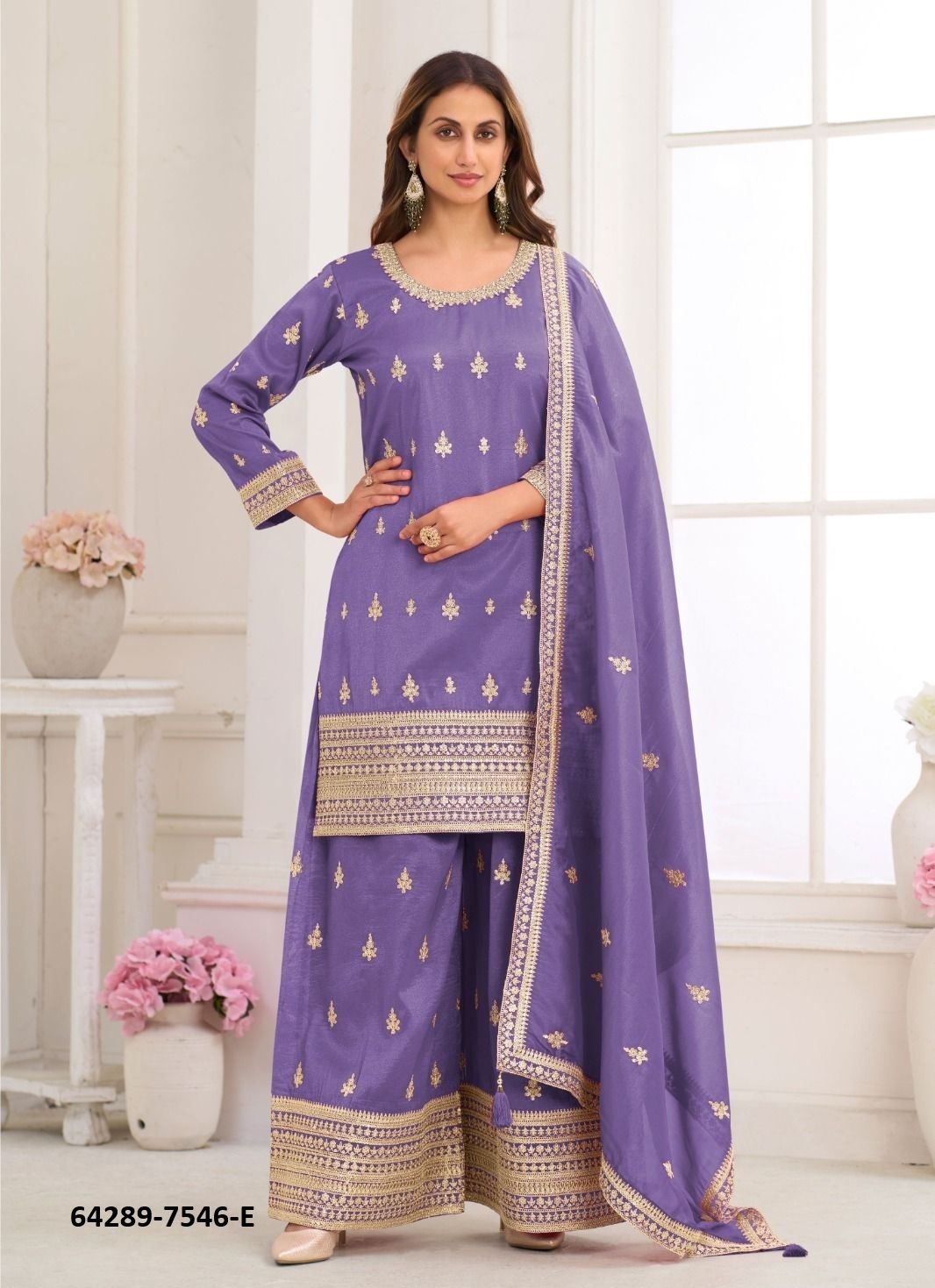 NIRU - Catalog # 64289 (Set of 5 Readymade Salwar Suits) NIRU - Catalog # 64289 (Set of 5 Readymade Salwar Suits)