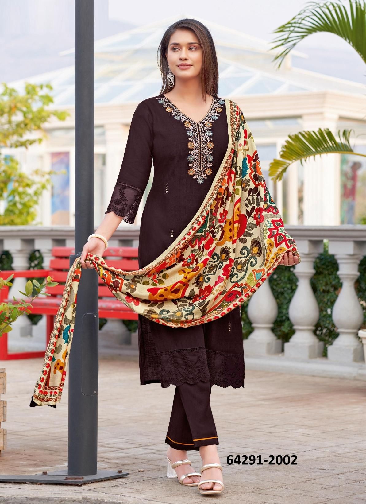 EHSAAS - Catalog # 64291 (Set of 6 Readymade Salwar Suits) EHSAAS - Catalog # 64291 (Set of 6 Readymade Salwar Suits)