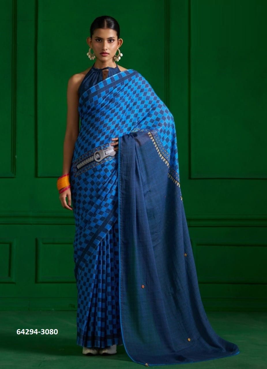 VISCOSE MUL MUL PRINT - Catalog # 64294 (Set of 12 Sarees) VISCOSE MUL MUL PRINT - Catalog # 64294 (Set of 12 Sarees)