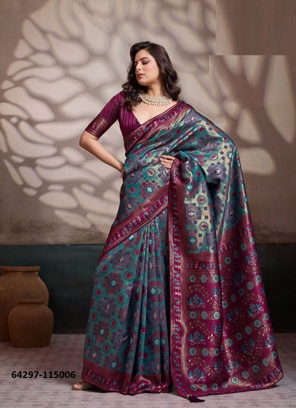 ORIANA - Catalog # 64297 (Set of 6 Sarees) ORIANA - Catalog # 64297 (Set of 6 Sarees)