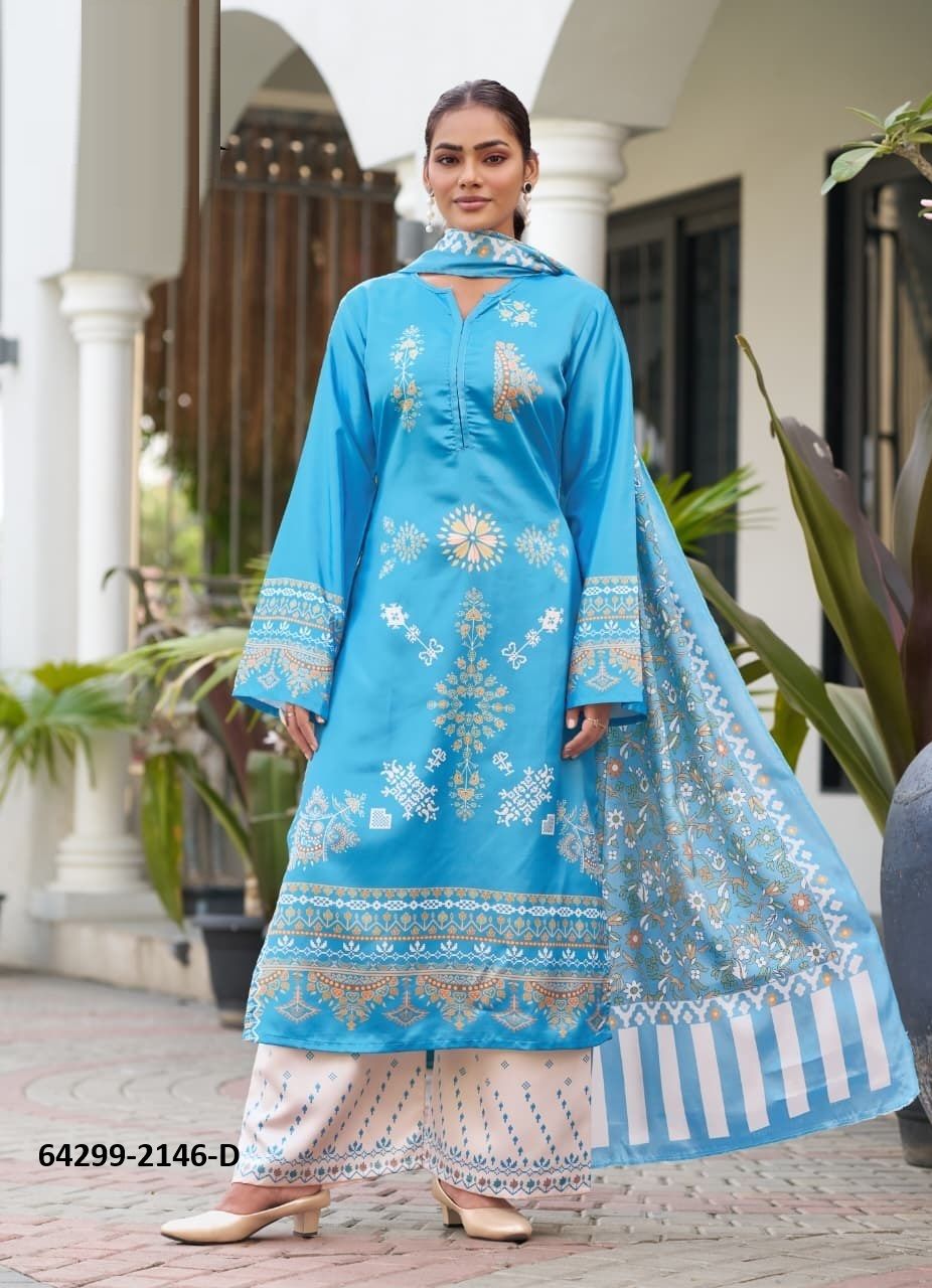 SERIES 2146 - Catalog # 64299 (Set of 2 Readymade Salwar Suits)