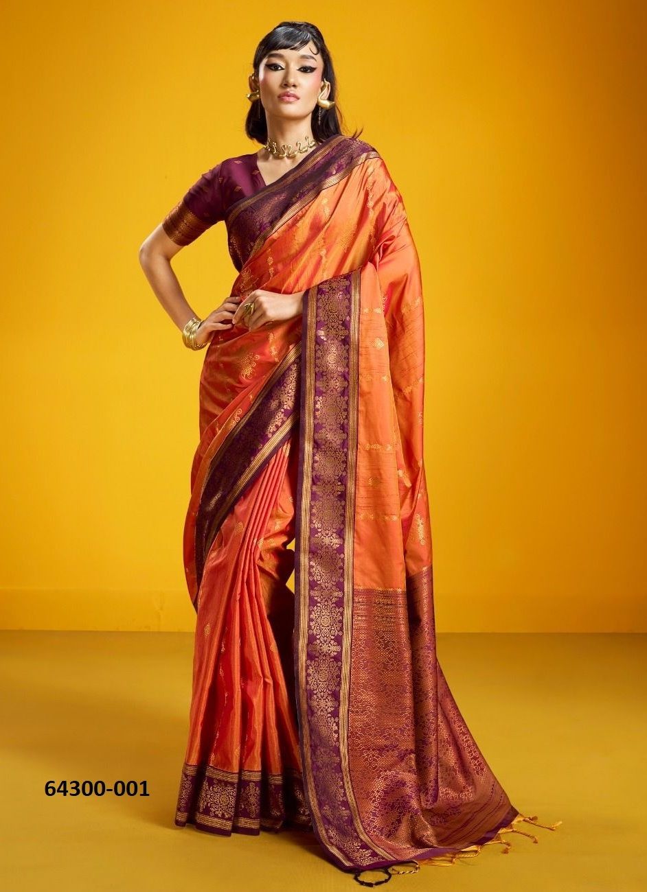 KILKAARI - Catalog # 64300 (Set of 6 Sarees) KILKAARI - Catalog # 64300 (Set of 6 Sarees)