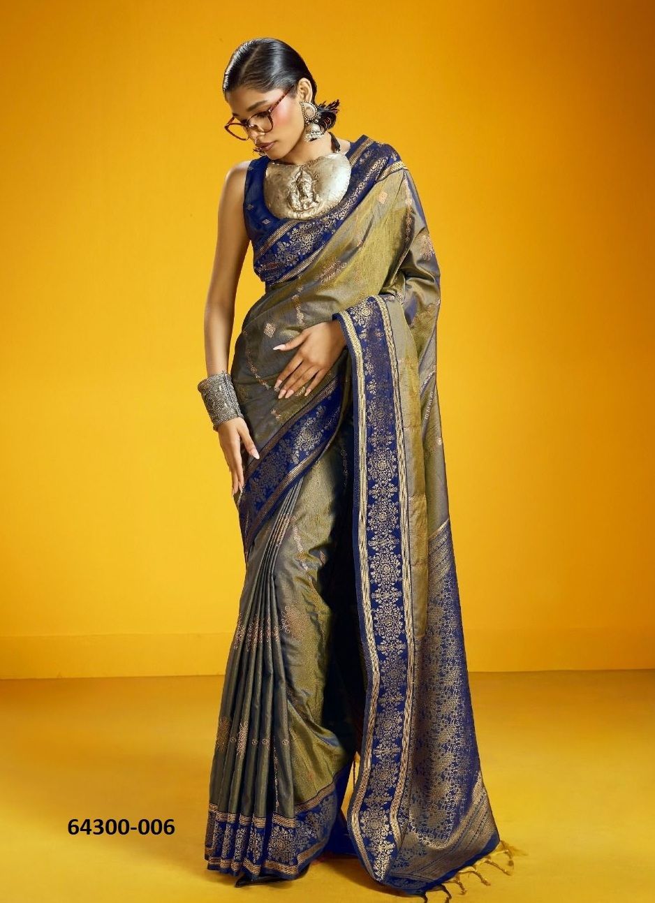 KILKAARI - Catalog # 64300 (Set of 6 Sarees) KILKAARI - Catalog # 64300 (Set of 6 Sarees)