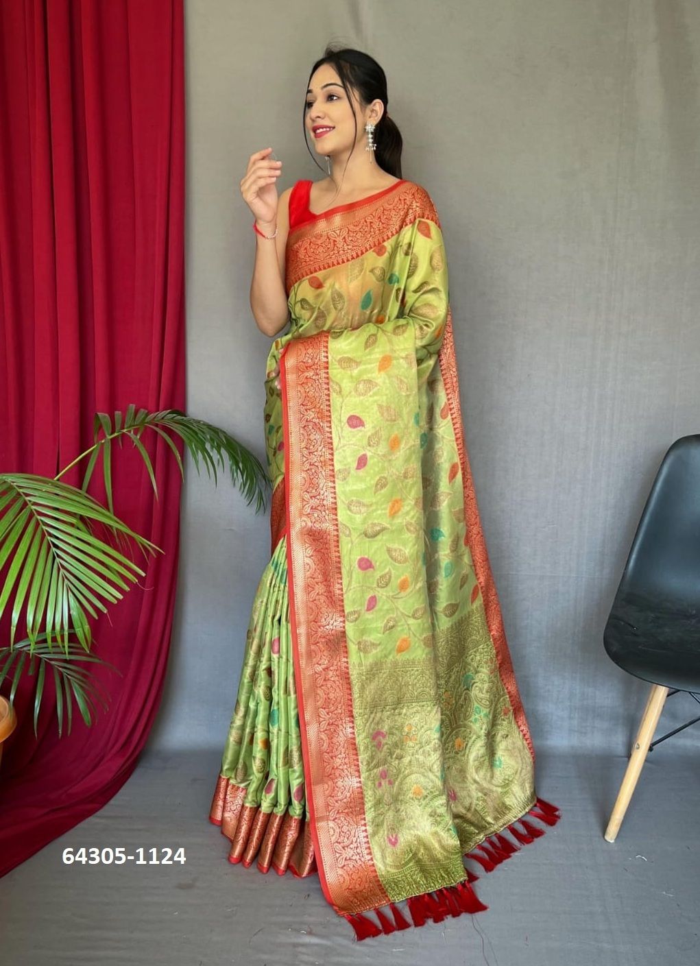 SABARI & SITARA JAAL - Catalog # 64305 (Set of 6 Sarees)