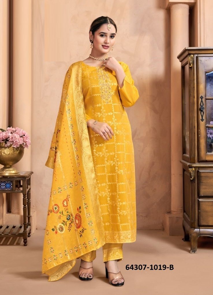 NARGIS - Catalog # 64307 (Set of 4 SIZE-SETS [Readymade Salwar Suits])