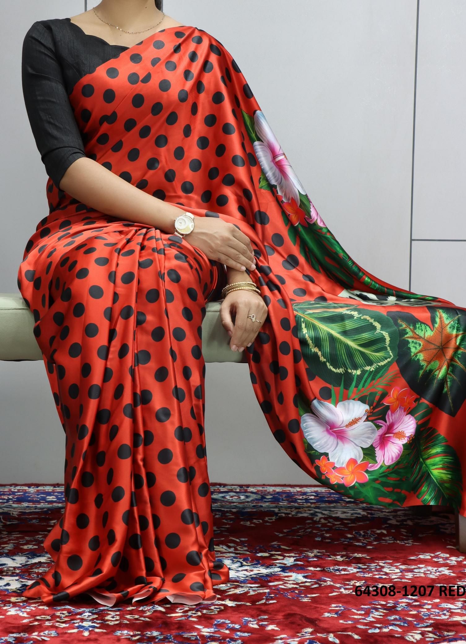 SERIES 1207 - Catalog # 64308 (Set of 4 Sarees) SERIES 1207 - Catalog # 64308 (Set of 4 Sarees)