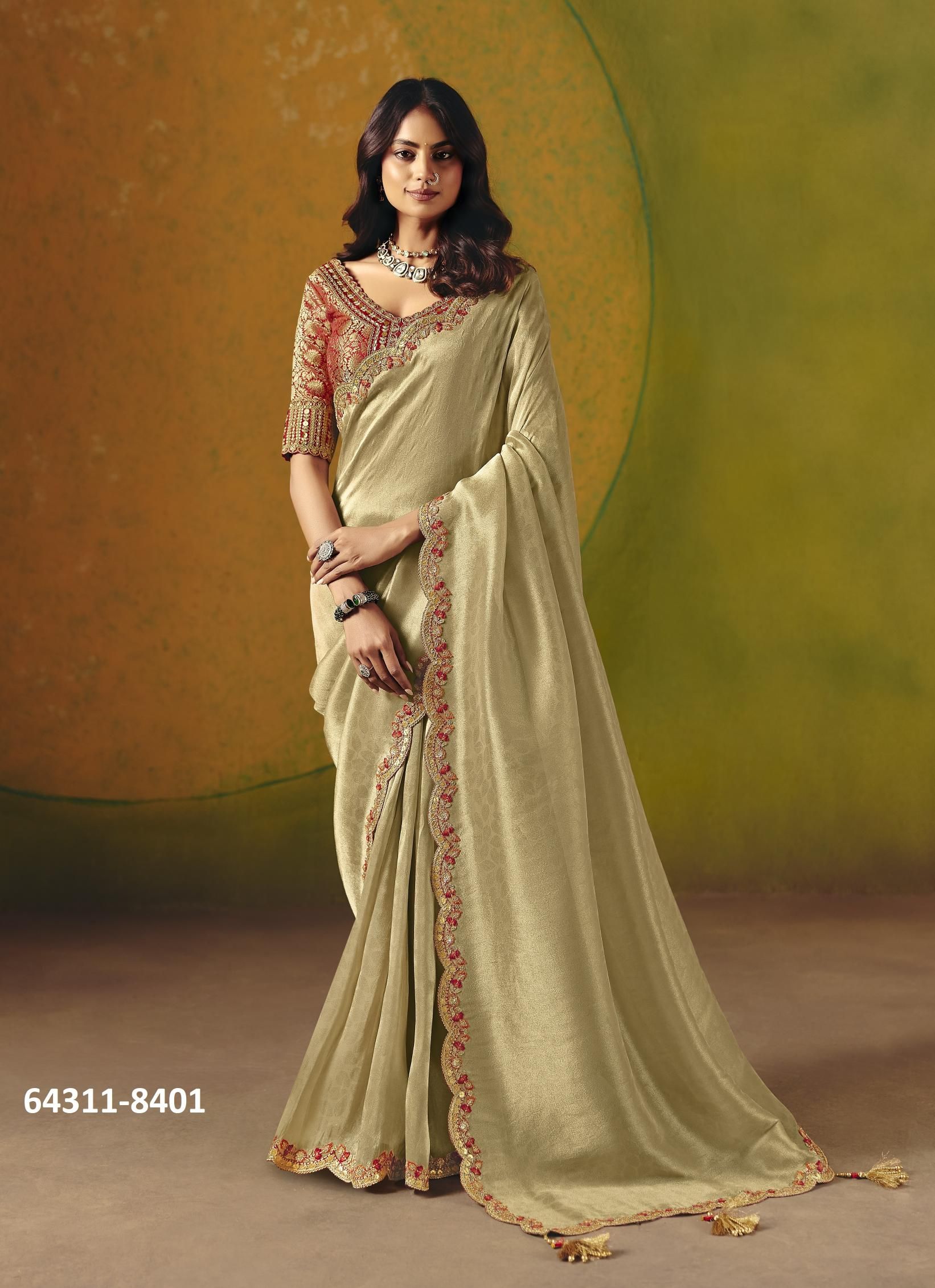ANAARA 8400 - Catalog # 64311 (Set of 8 Sarees) ANAARA 8400 - Catalog # 64311 (Set of 8 Sarees)