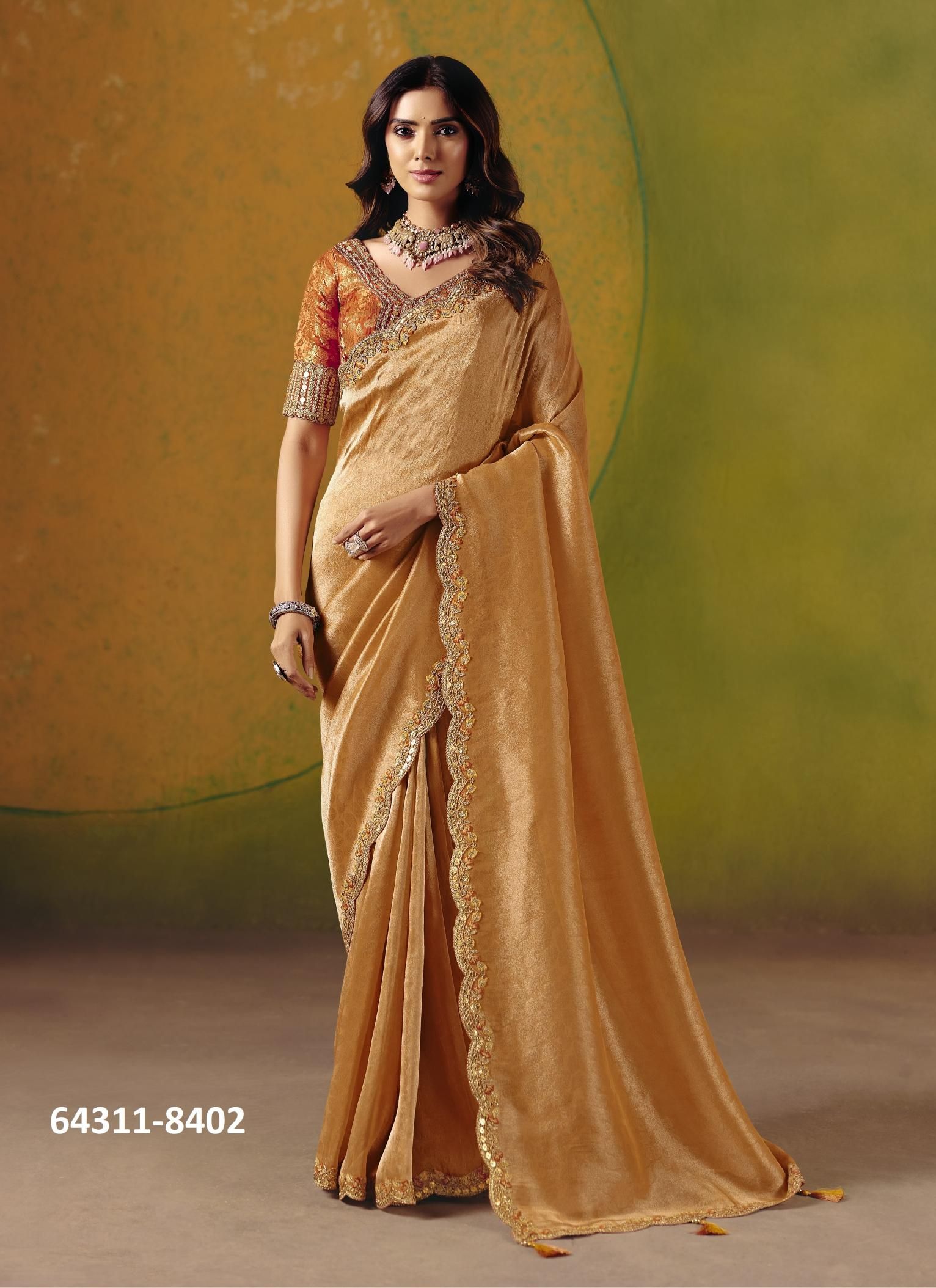 ANAARA 8400 - Catalog # 64311 (Set of 8 Sarees) ANAARA 8400 - Catalog # 64311 (Set of 8 Sarees)