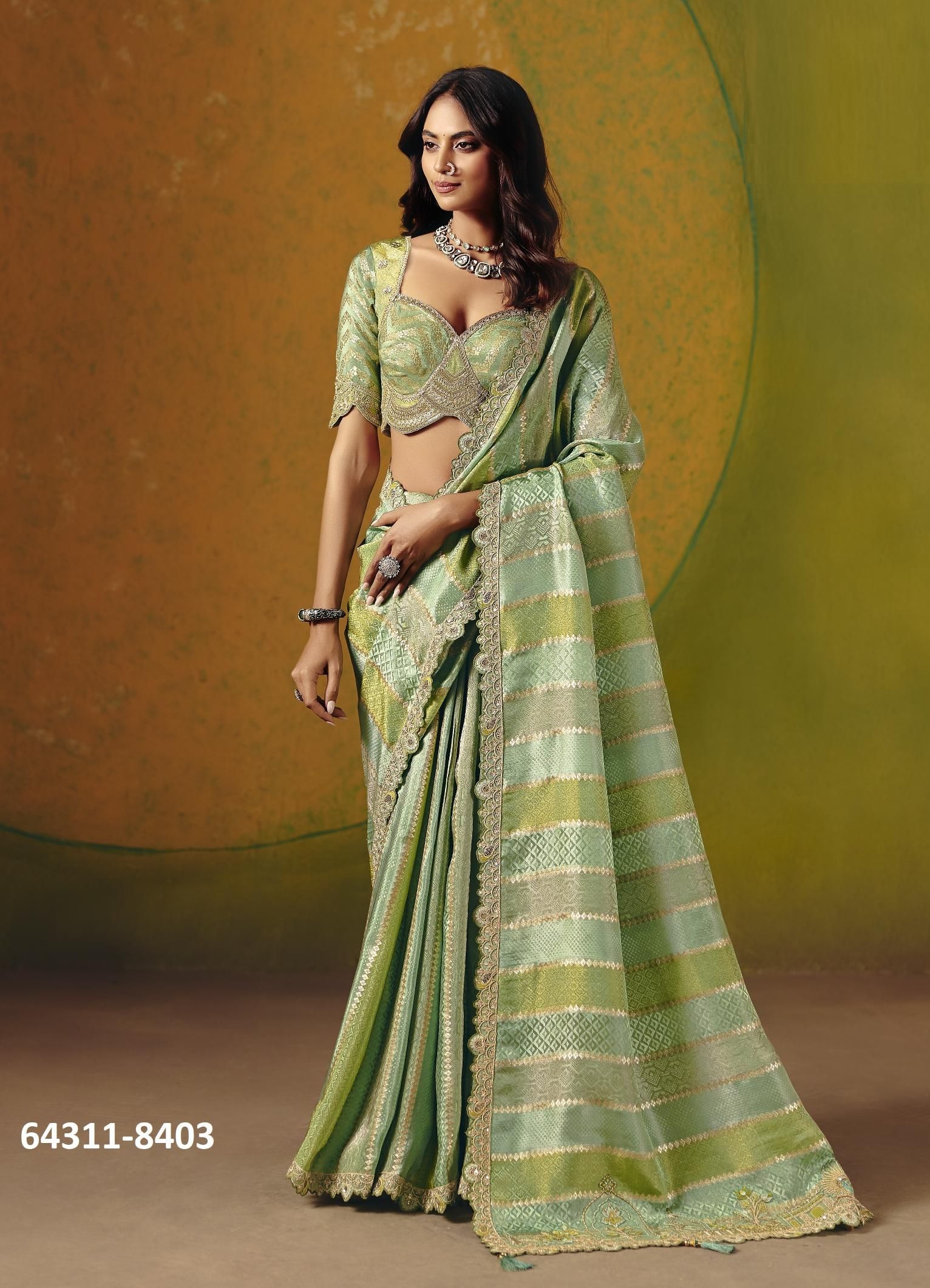 ANAARA 8400 - Catalog # 64311 (Set of 8 Sarees) ANAARA 8400 - Catalog # 64311 (Set of 8 Sarees)