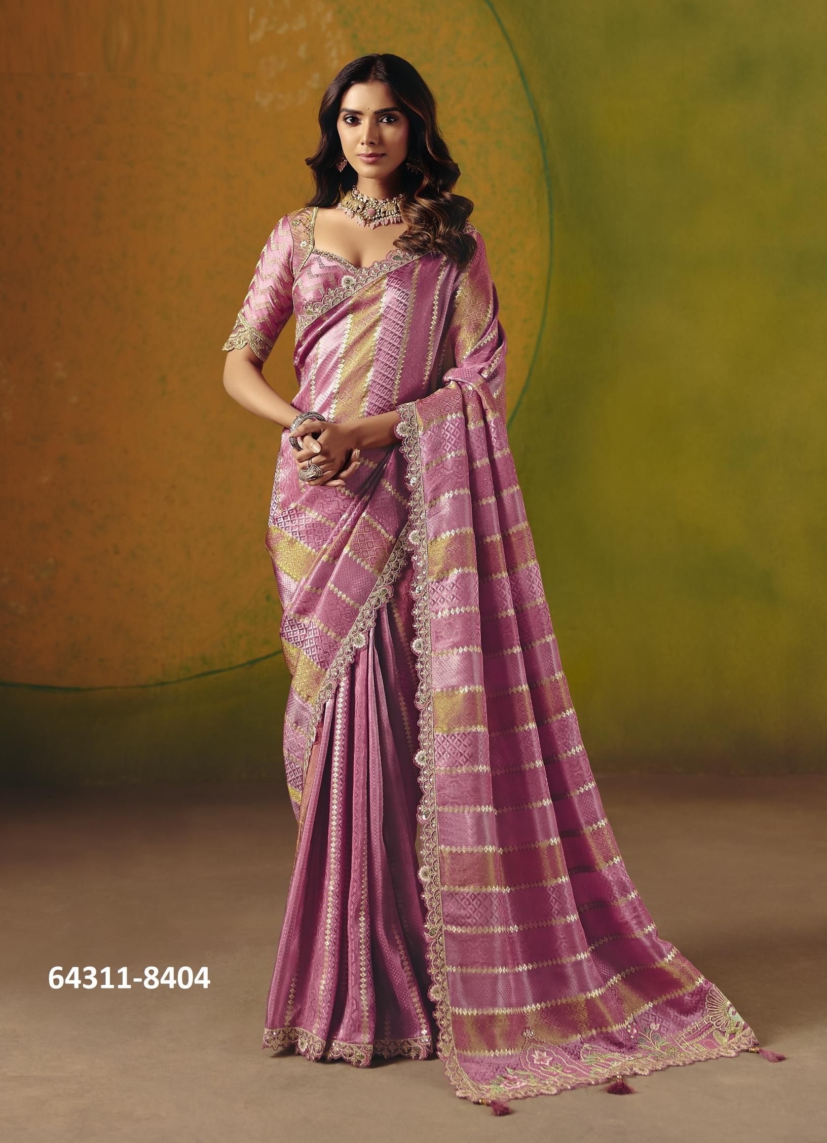 ANAARA 8400 - Catalog # 64311 (Set of 8 Sarees) ANAARA 8400 - Catalog # 64311 (Set of 8 Sarees)