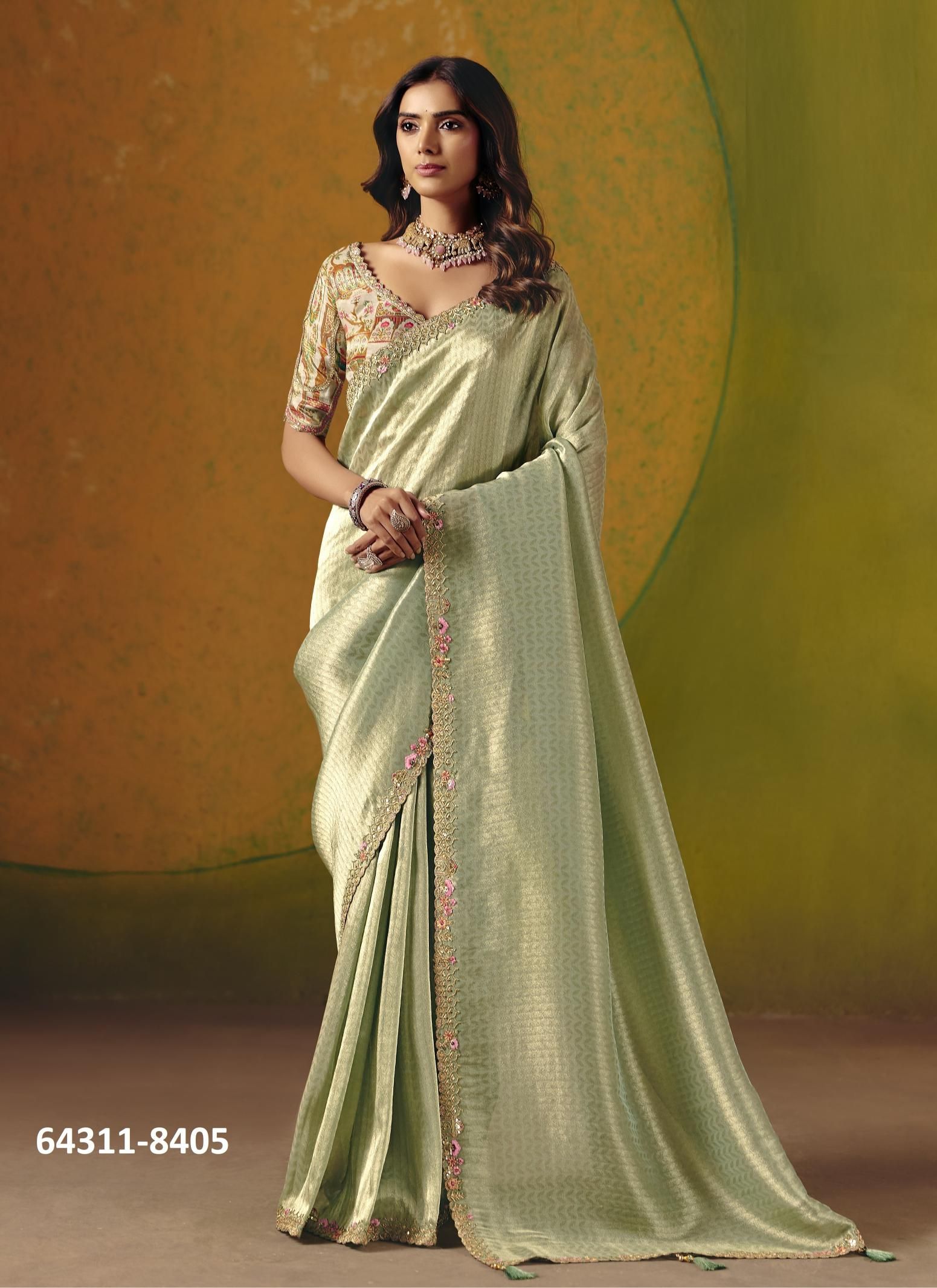 ANAARA 8400 - Catalog # 64311 (Set of 8 Sarees) ANAARA 8400 - Catalog # 64311 (Set of 8 Sarees)