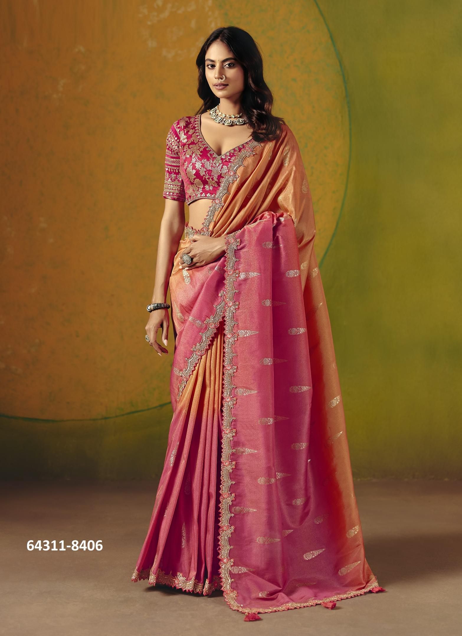ANAARA 8400 - Catalog # 64311 (Set of 8 Sarees) ANAARA 8400 - Catalog # 64311 (Set of 8 Sarees)