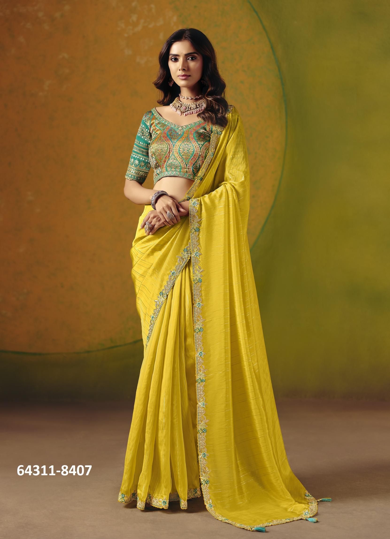ANAARA 8400 - Catalog # 64311 (Set of 8 Sarees) ANAARA 8400 - Catalog # 64311 (Set of 8 Sarees)