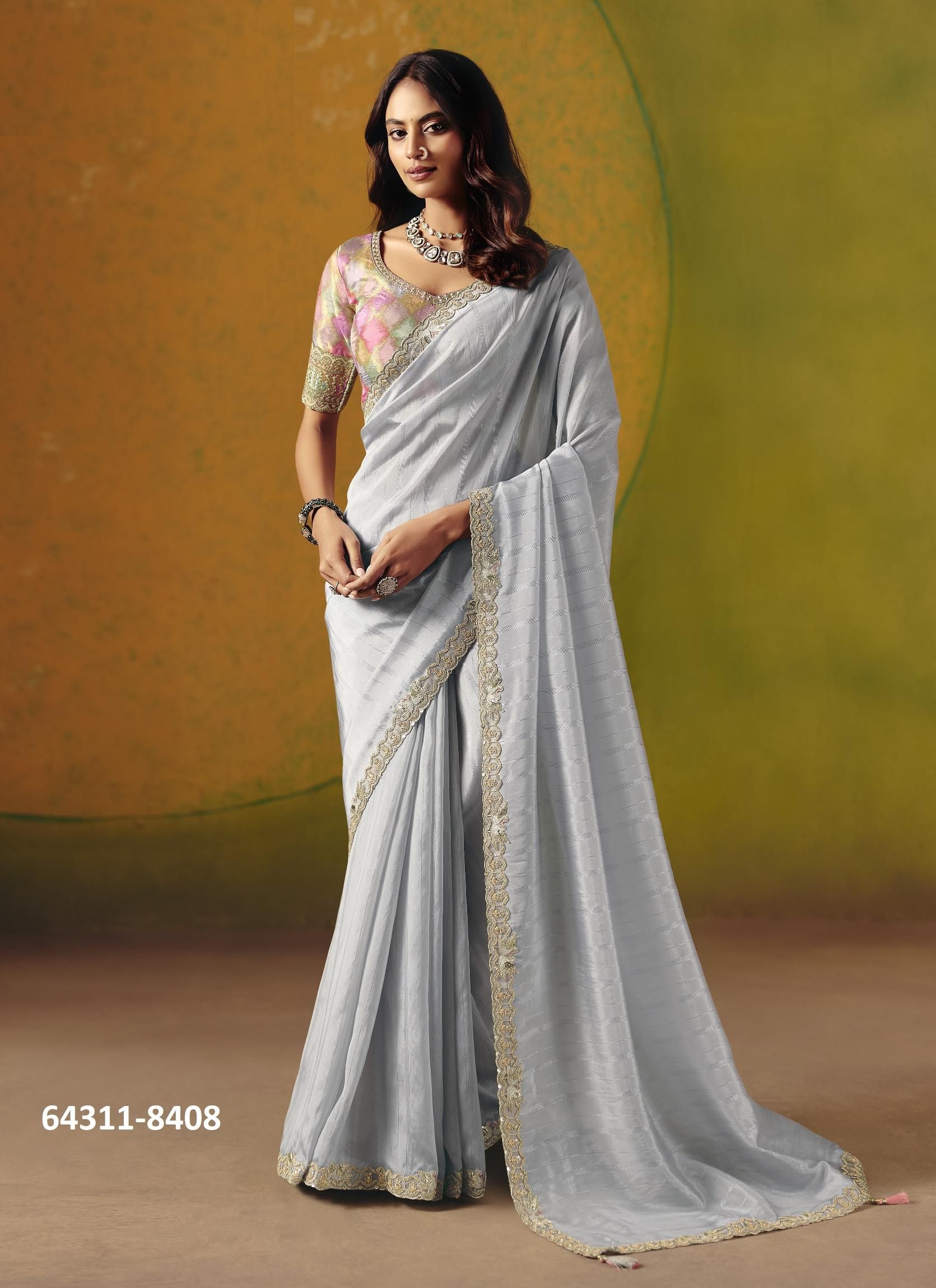 ANAARA 8400 - Catalog # 64311 (Set of 8 Sarees) ANAARA 8400 - Catalog # 64311 (Set of 8 Sarees)