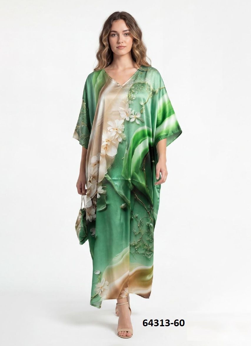 SATIN BREEZE 8 - Catalog # 64313 (Set of 8 Kaftans / Ponchos) SATIN BREEZE 8 - Catalog # 64313 (Set of 8 Kaftans / Ponchos)