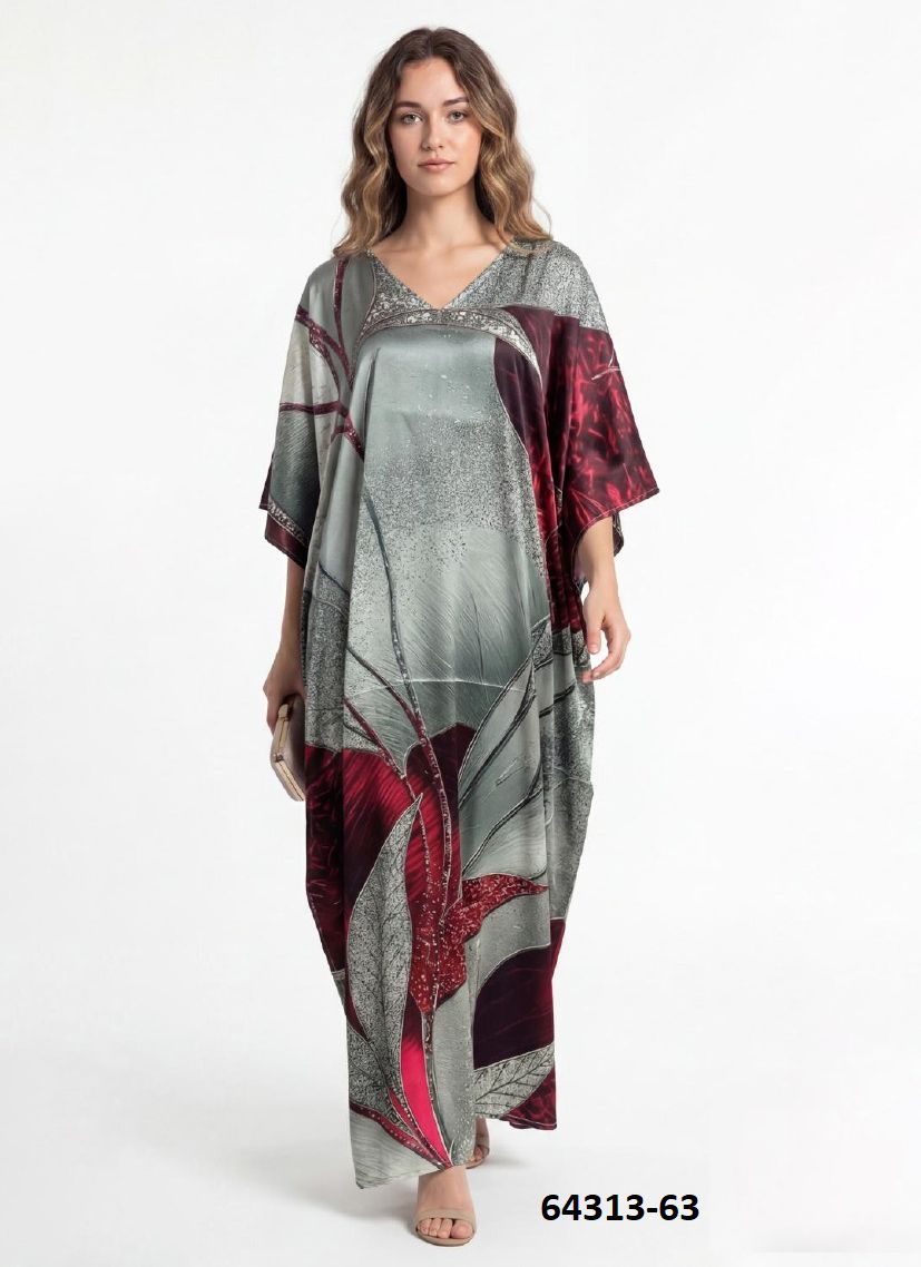 SATIN BREEZE 8 - Catalog # 64313 (Set of 8 Kaftans / Ponchos) SATIN BREEZE 8 - Catalog # 64313 (Set of 8 Kaftans / Ponchos)